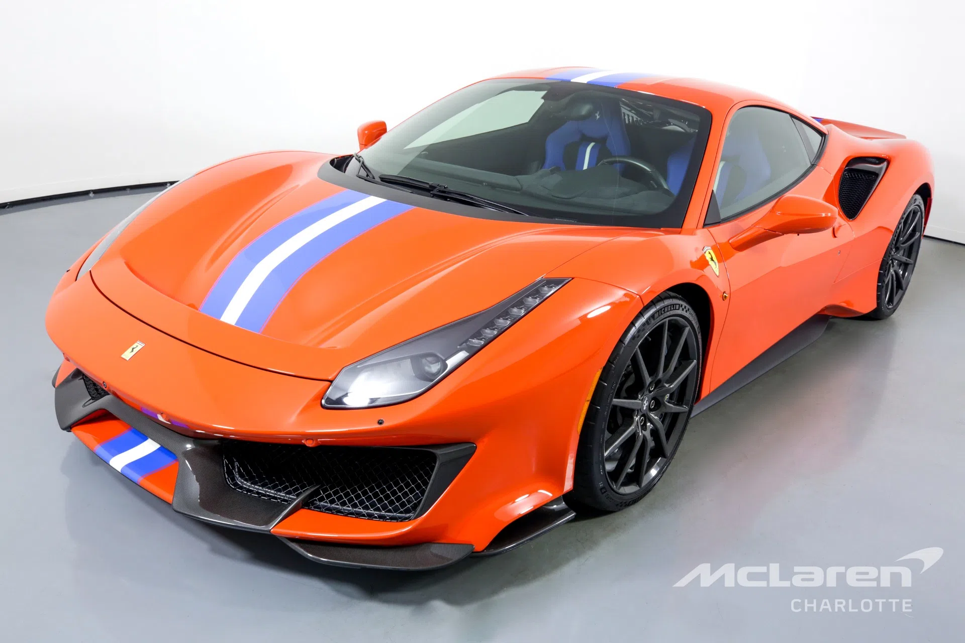 2019 Ferrari 488 Pista for sale, front three-quarter view