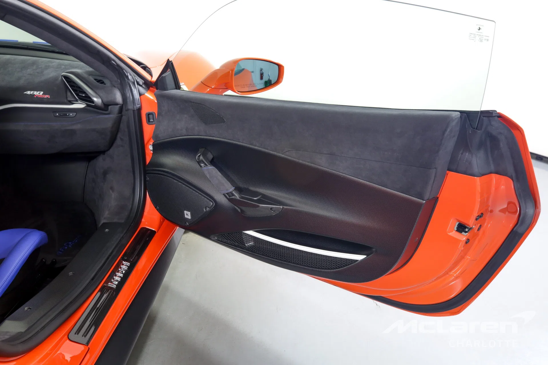2019 Ferrari 488 Pista interior, door panel