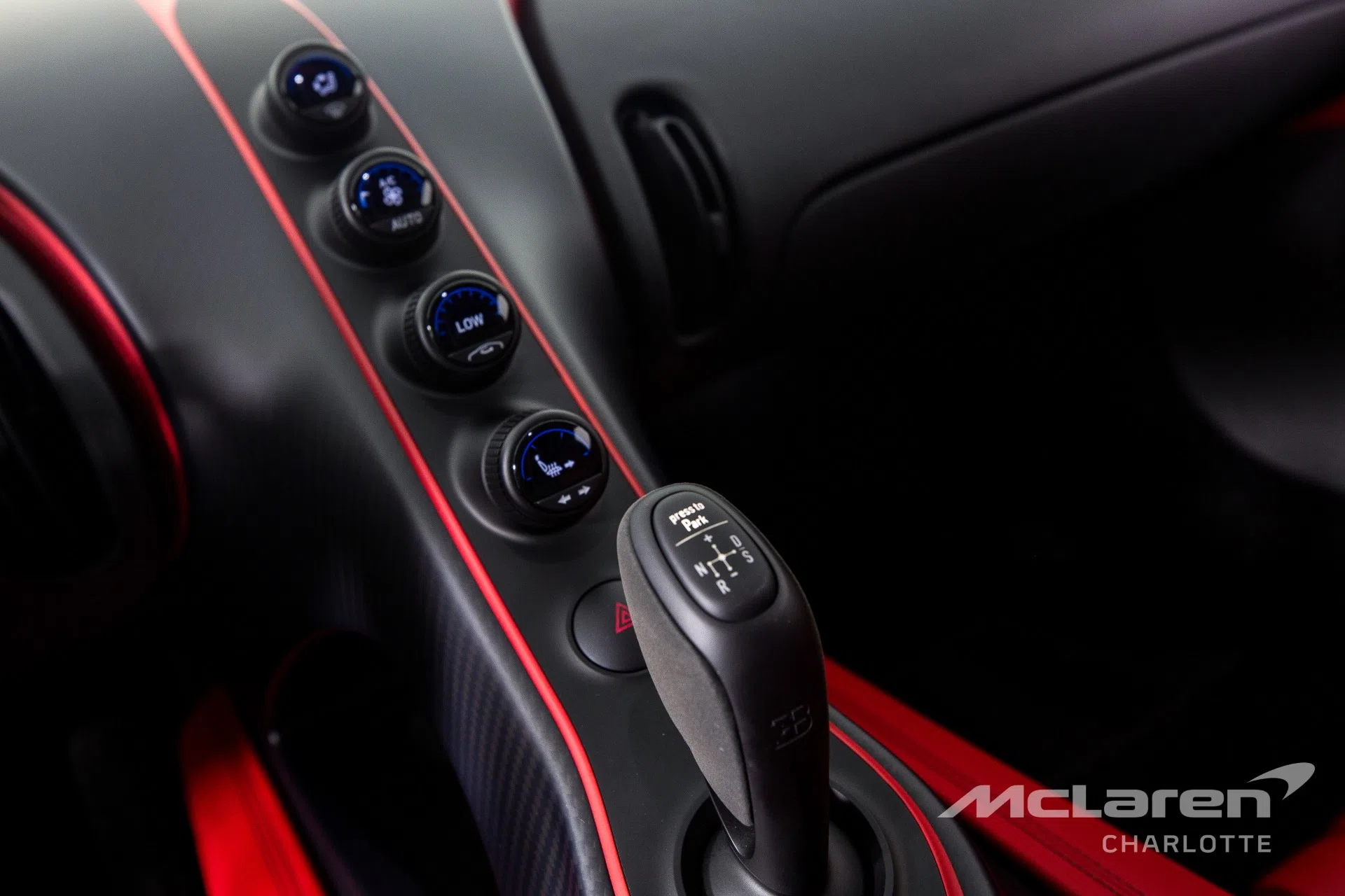 2019 Bugatti Chiron Sport interior, center console