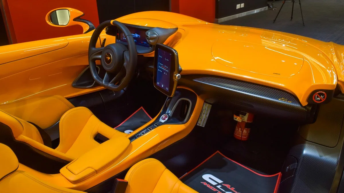 2022 McLaren ELVA interior, dashboard