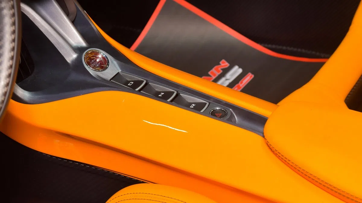 2022 McLaren ELVA interior, center console
