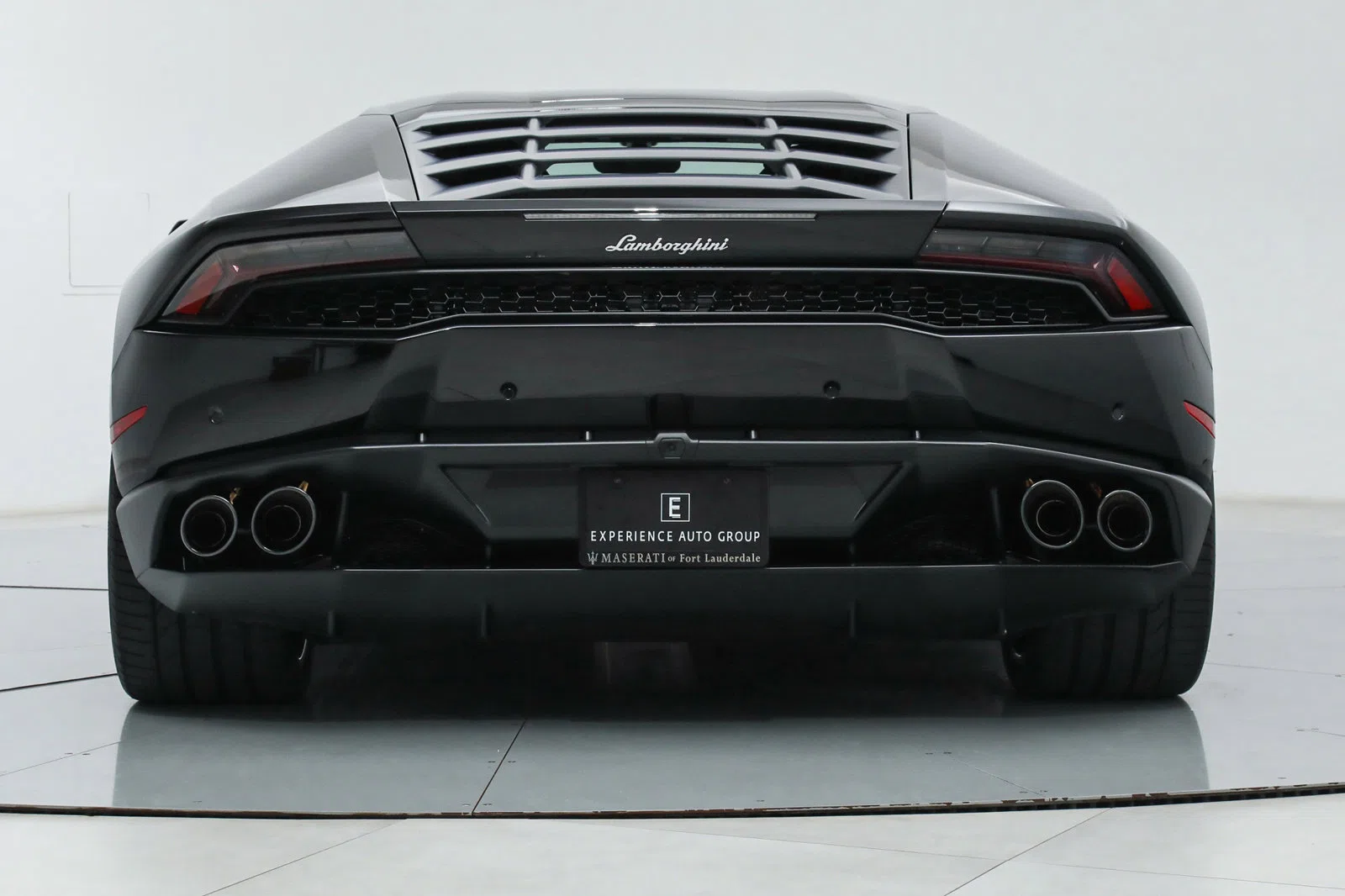 2015 Lamborghini Huracan LP610-4, rear three-quarter view