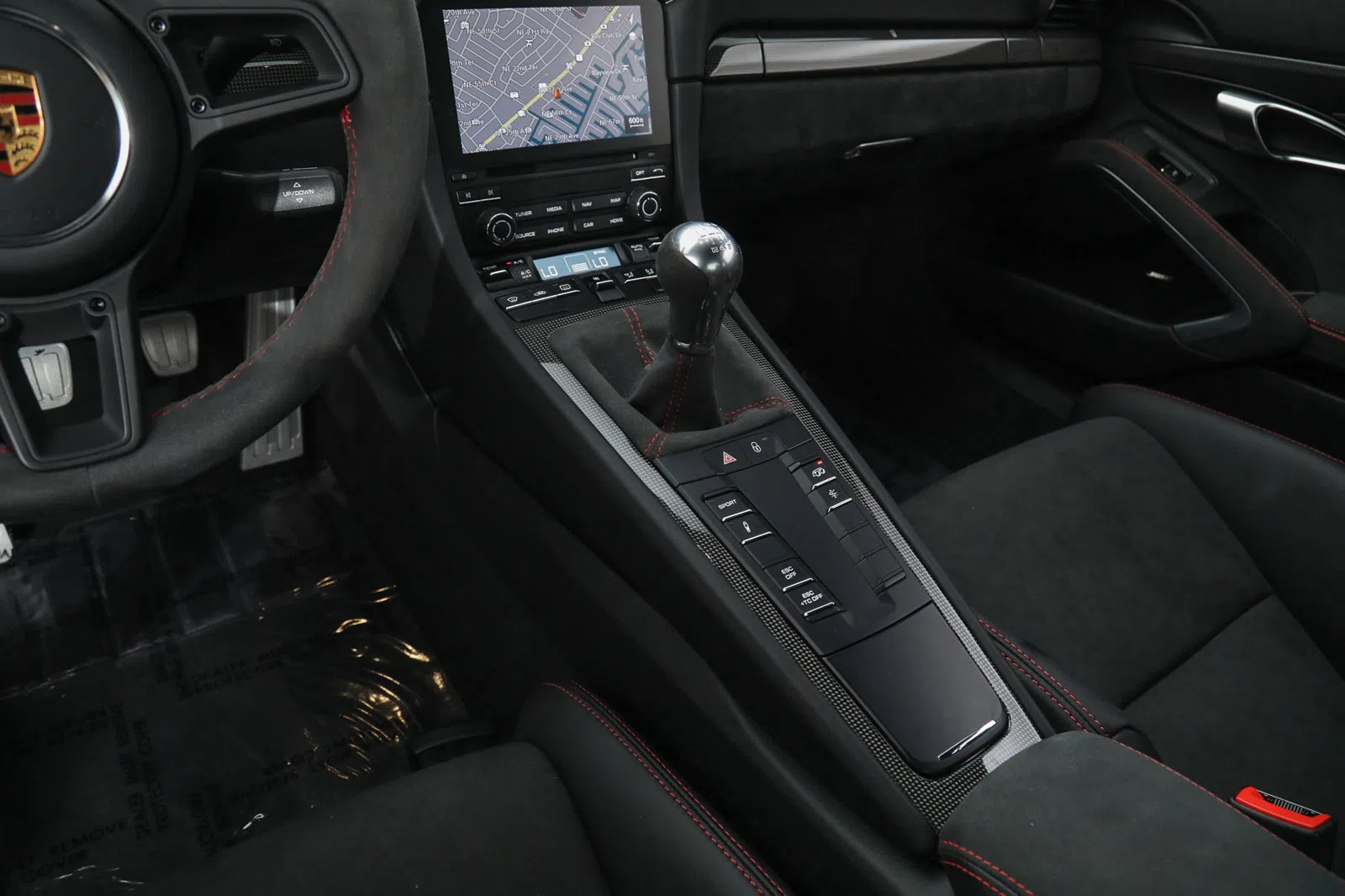 2018 Porsche 911 GT3 Coupe Manual interior, center console