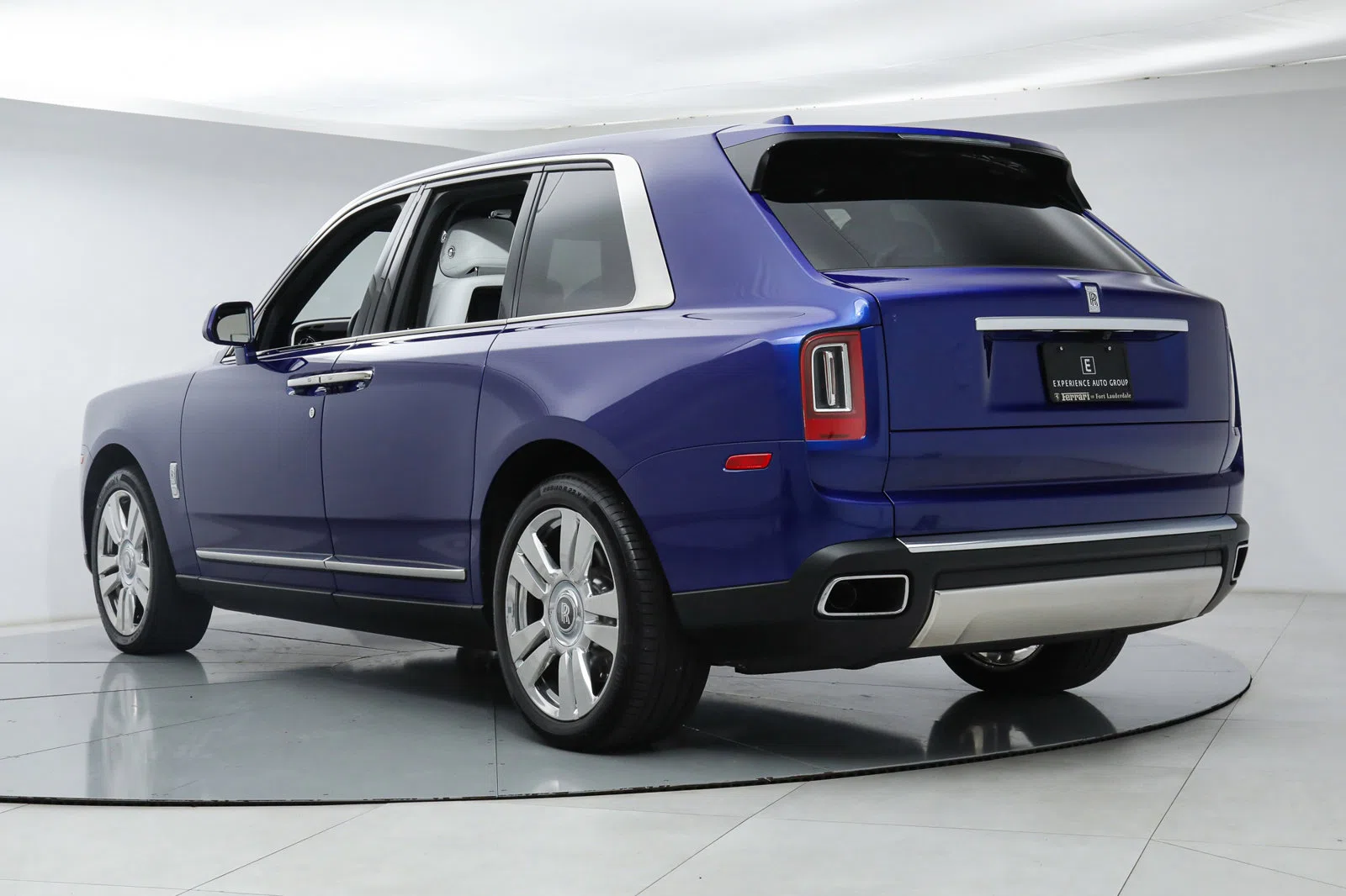 2019 Rolls-Royce Cullinan, rear three-quarter view