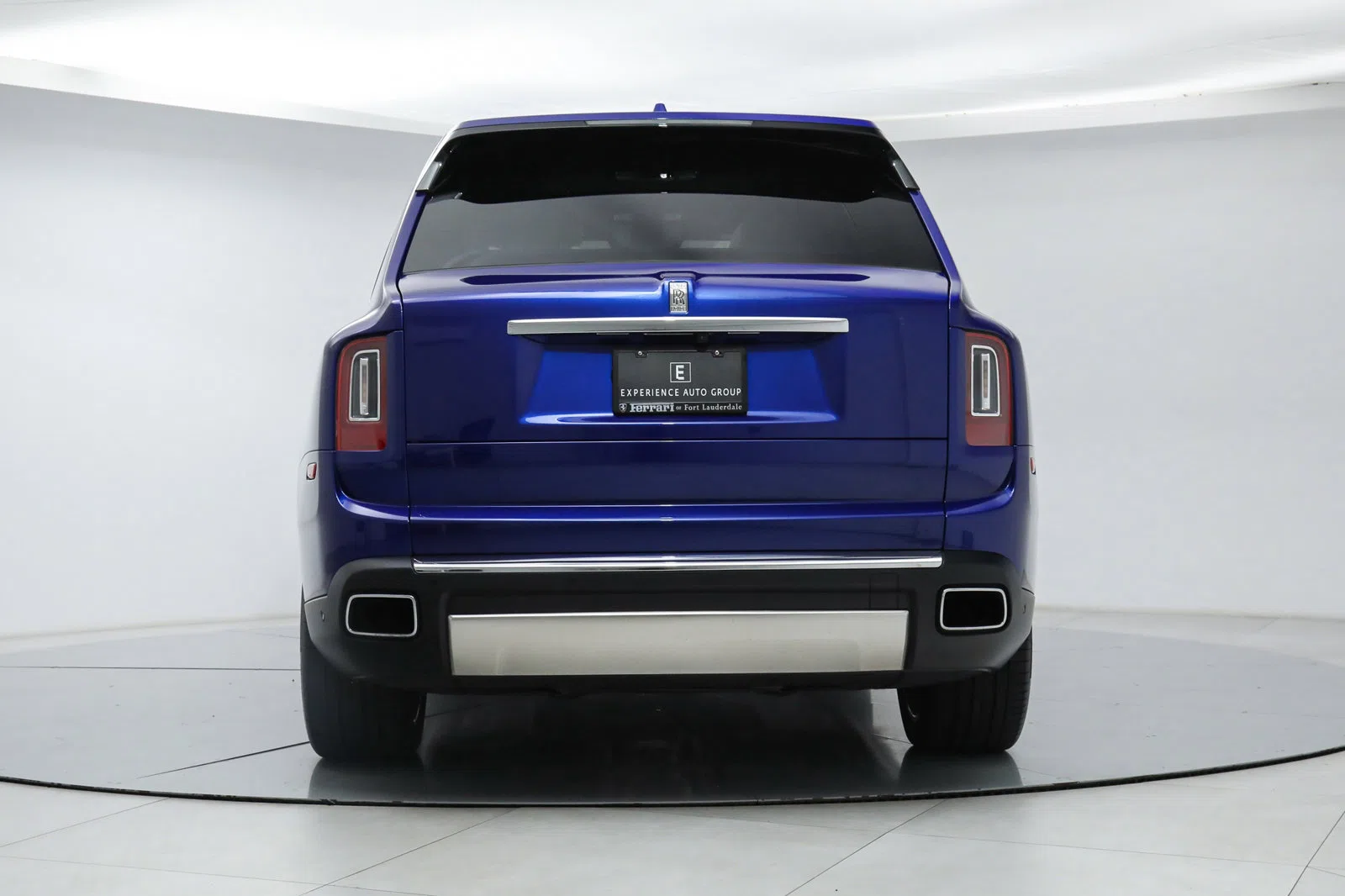 2019 Rolls-Royce Cullinan, rear three-quarter view