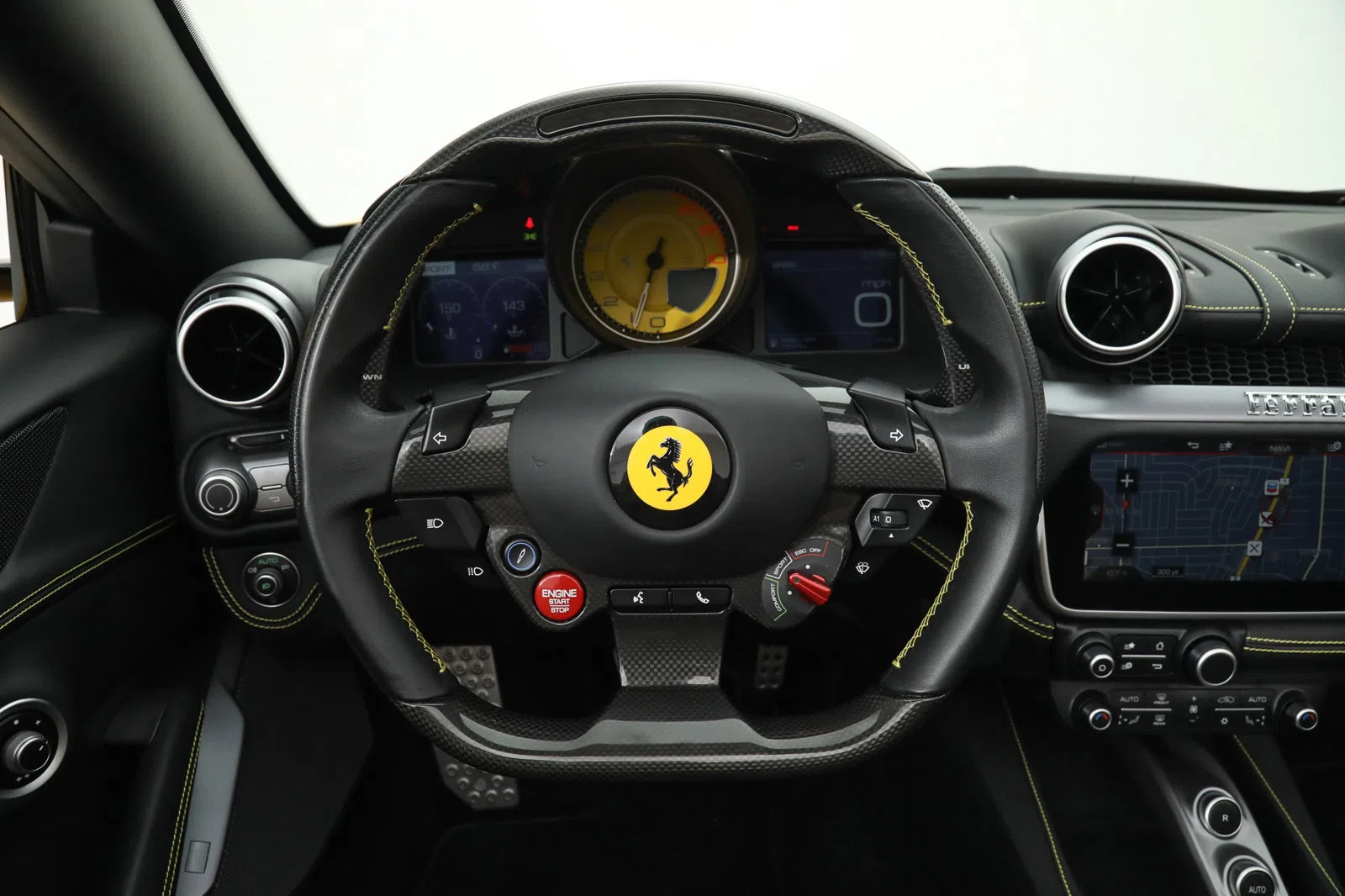 2019 Ferrari Portofino interior, dashboard