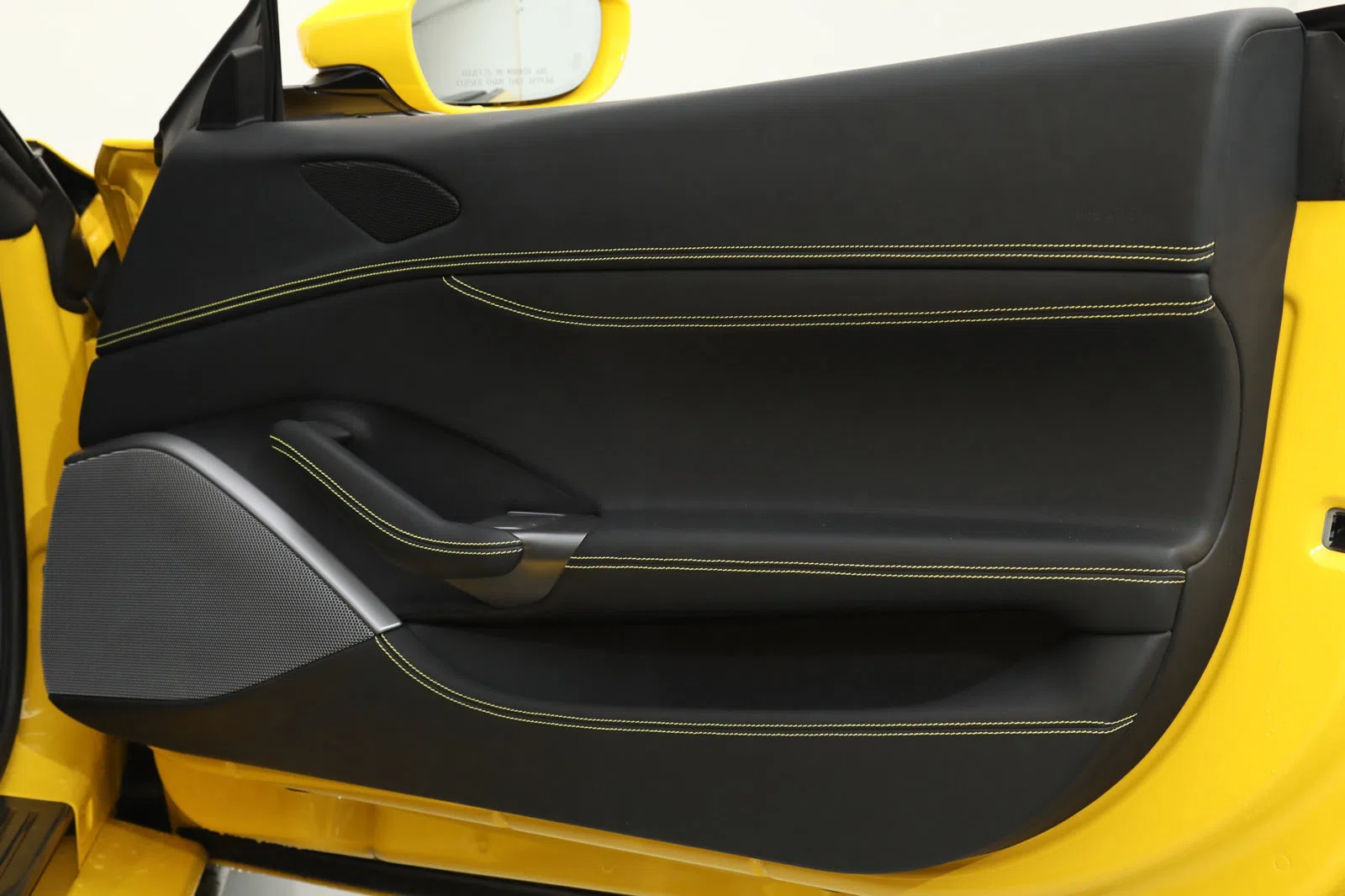 2019 Ferrari Portofino interior, door panel