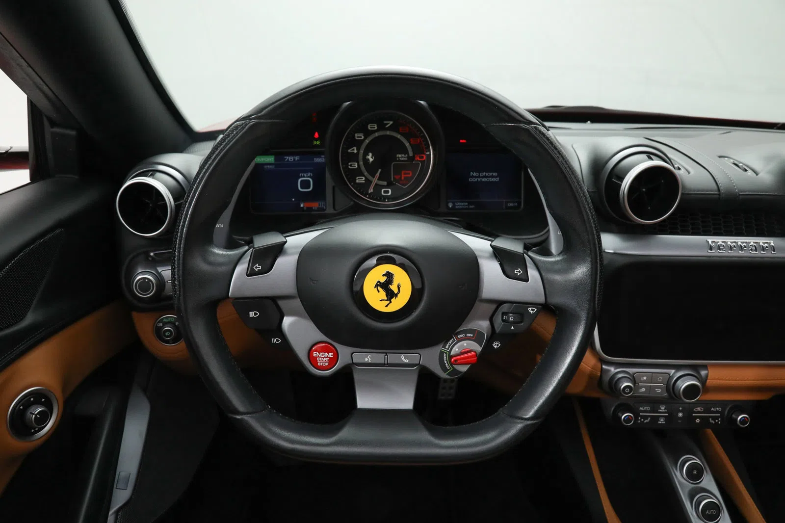 2019 Ferrari Portofino interior, dashboard
