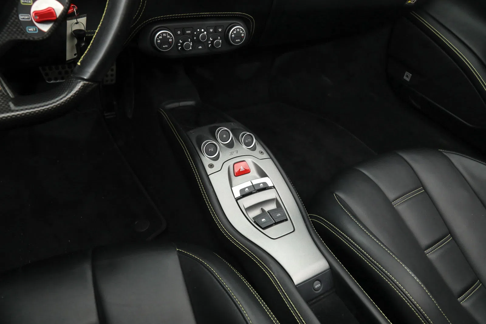 2015 Ferrari 458 Spider interior, center console