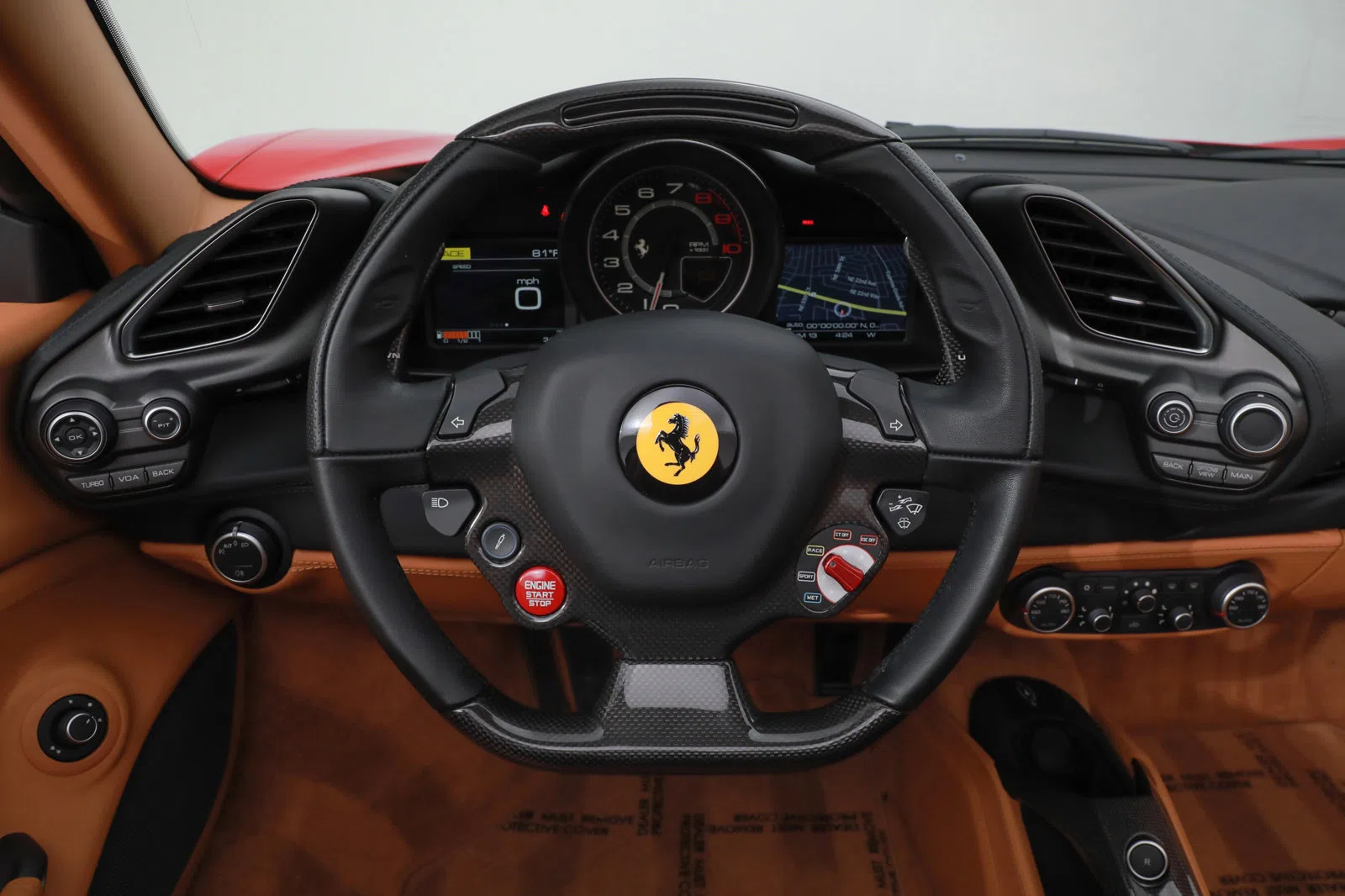2018 Ferrari 488 Spider interior
