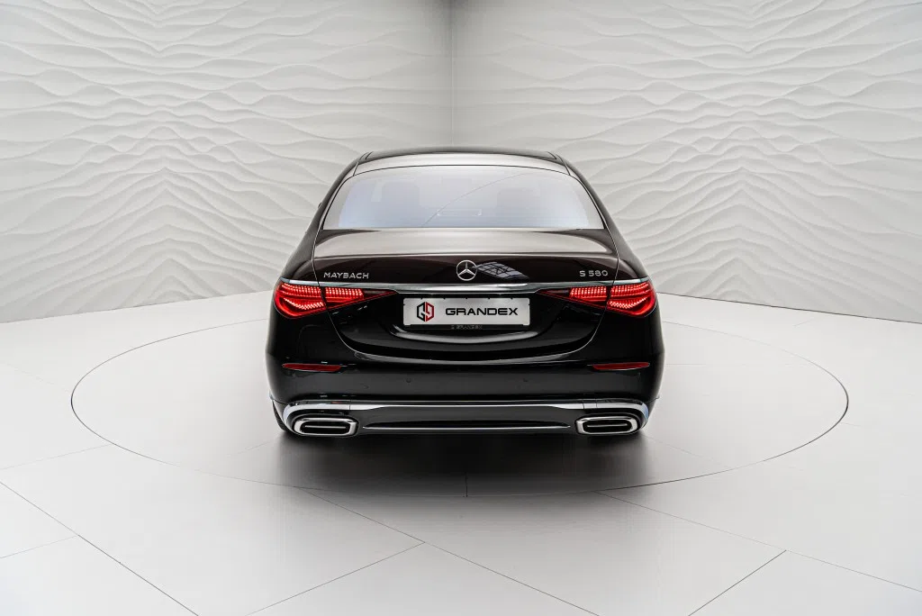 2022 Mercedes-Maybach S 580, rear three-quarter view