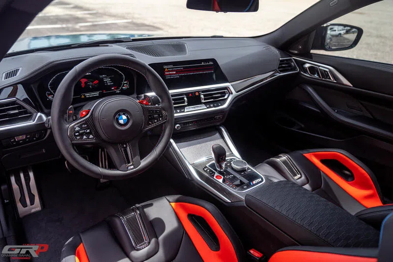 2022 BMW M4 Comp Kith Edition interior, dashboard