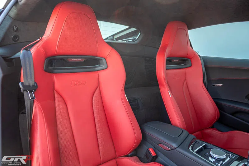 2021 Audi R8 Coupe Panther Edition interior, seats