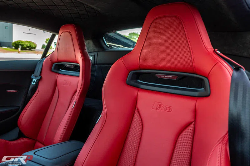 2021 Audi R8 Coupe Panther Edition interior, seats