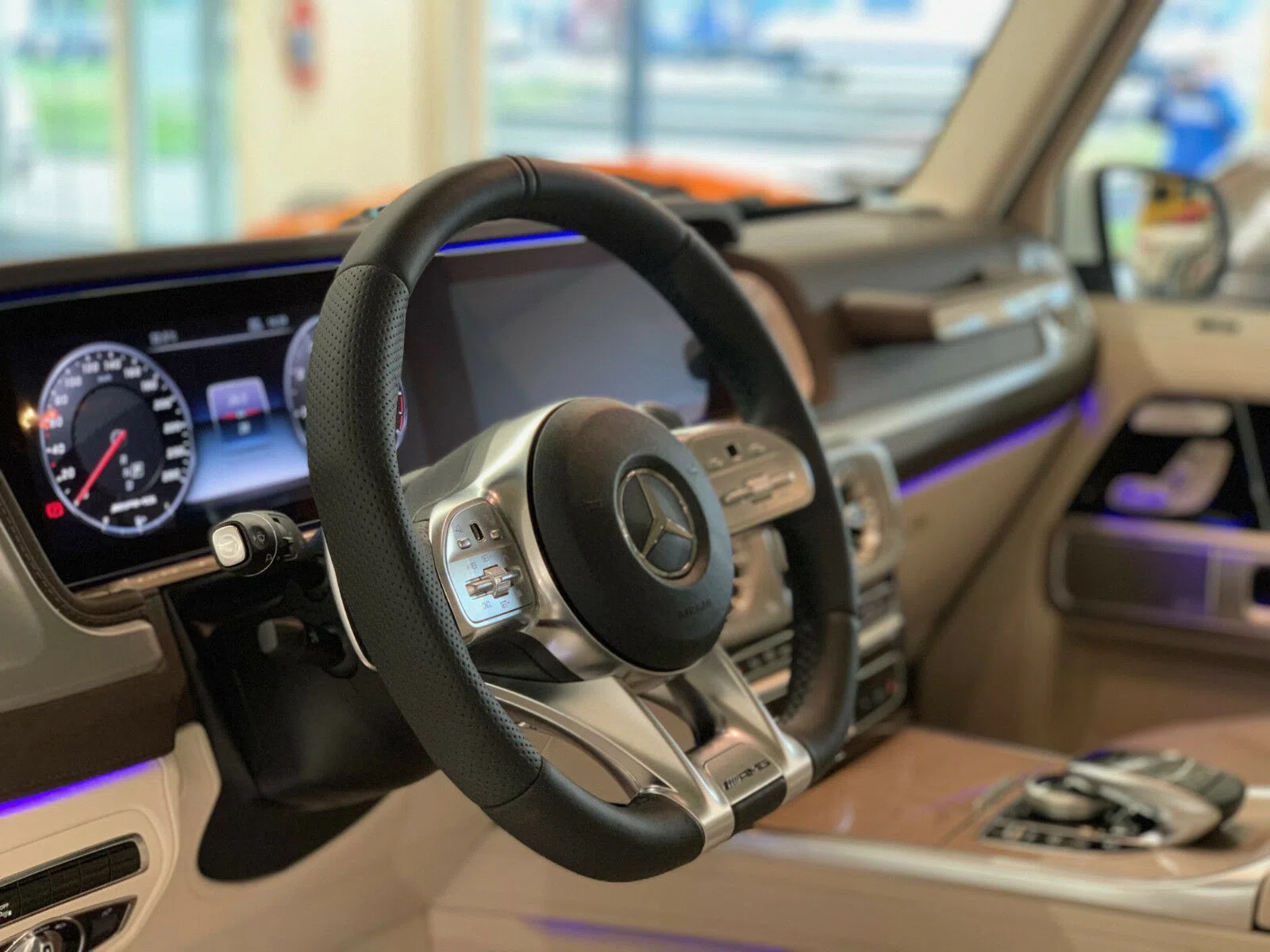 2019 Mercedes-Benz G 63 AMG interior, Beige
