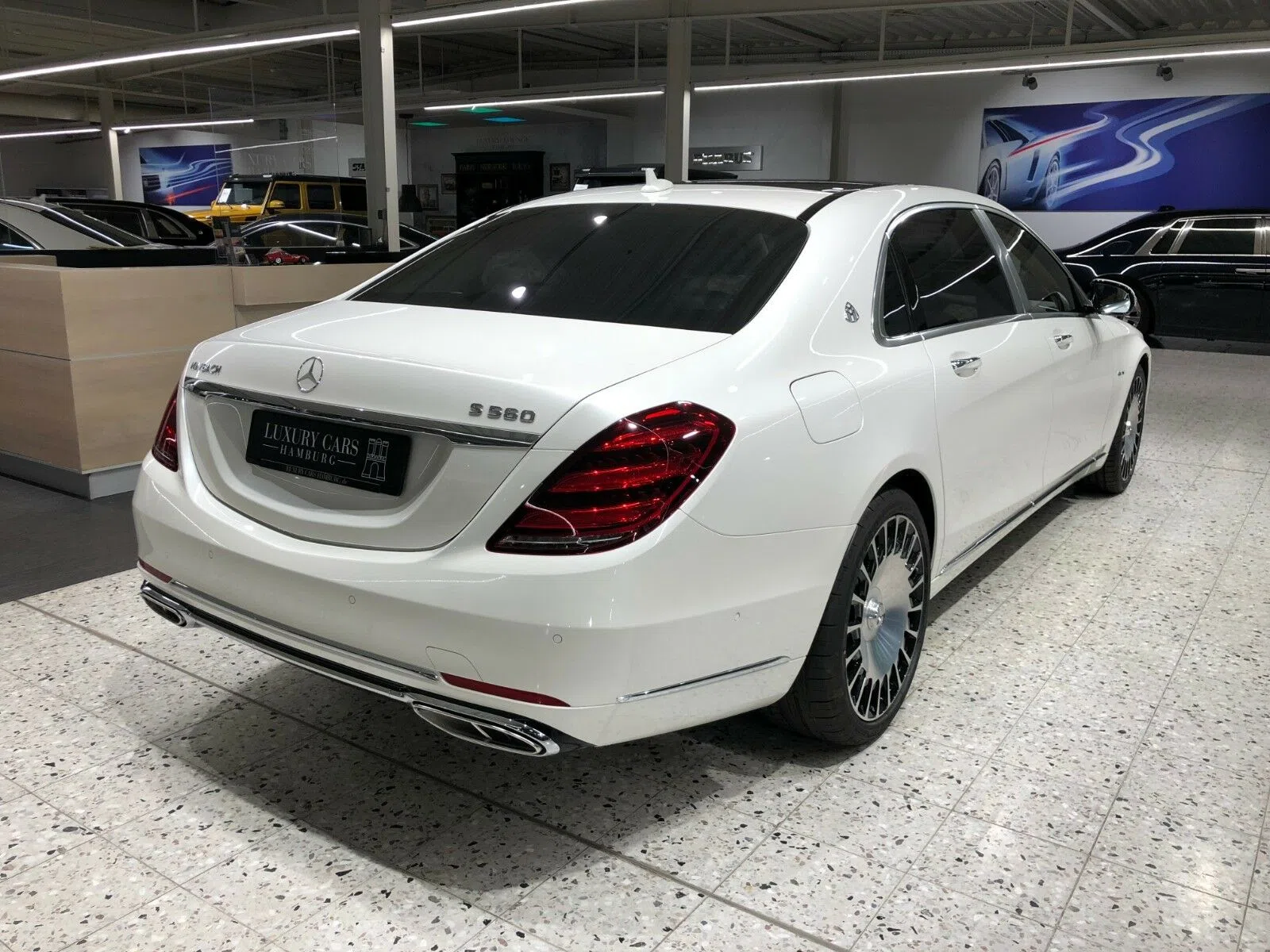 2019 Mercedes-Maybach S 560 4M for sale, exterior, Designo Diamond White