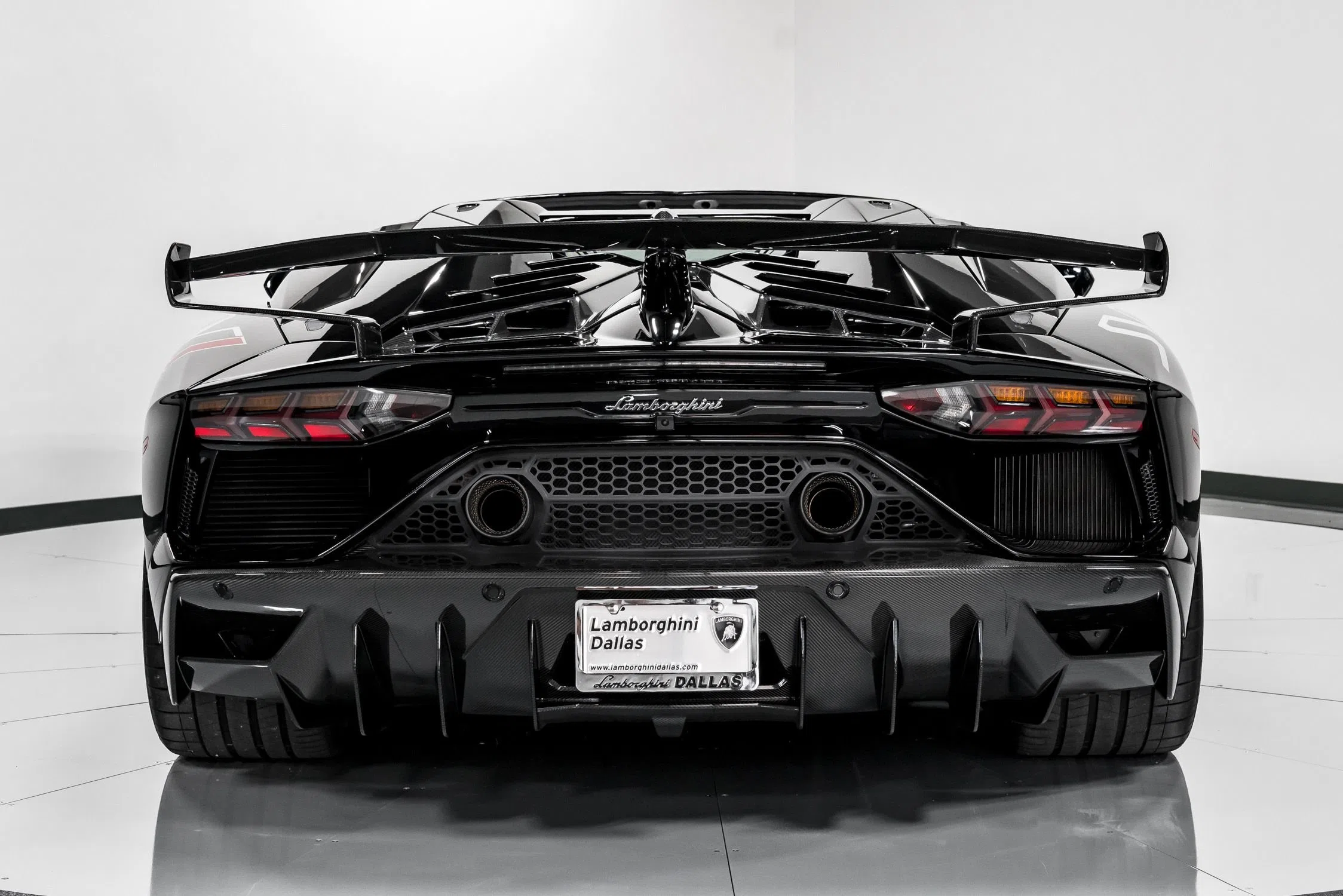 2020 Lamborghini Aventador SVJ Roadster, rear three-quarter view