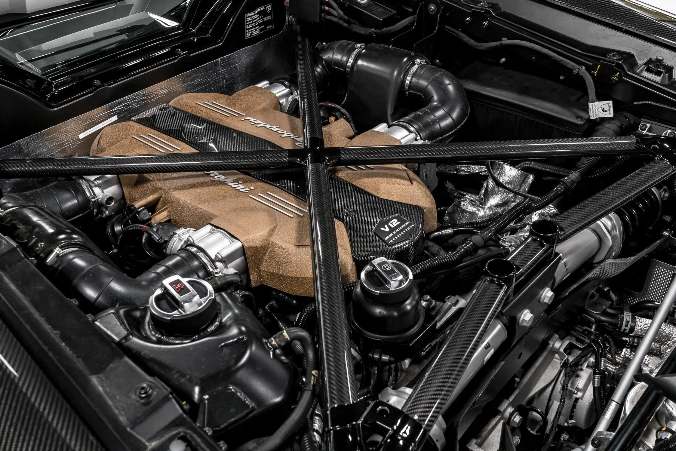 2020 Lamborghini Aventador SVJ Roadster engine