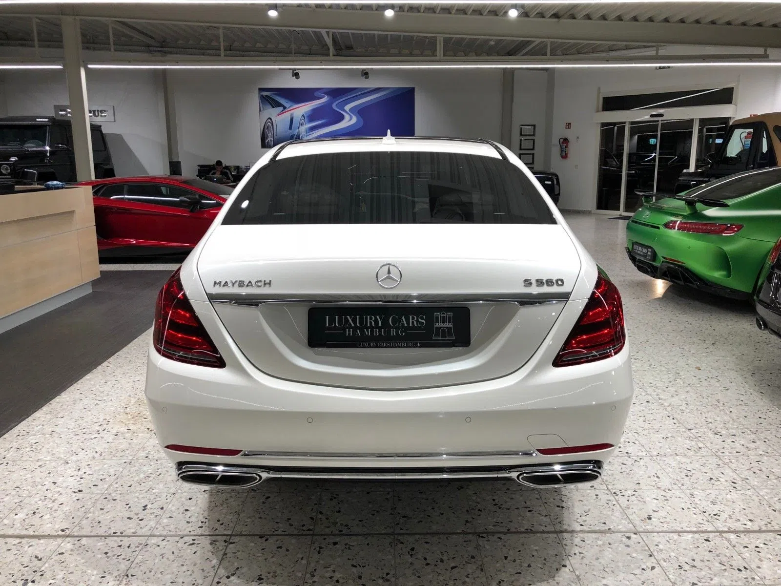 2019 Mercedes-Maybach S 560 4M for sale, exterior, Designo Diamond White