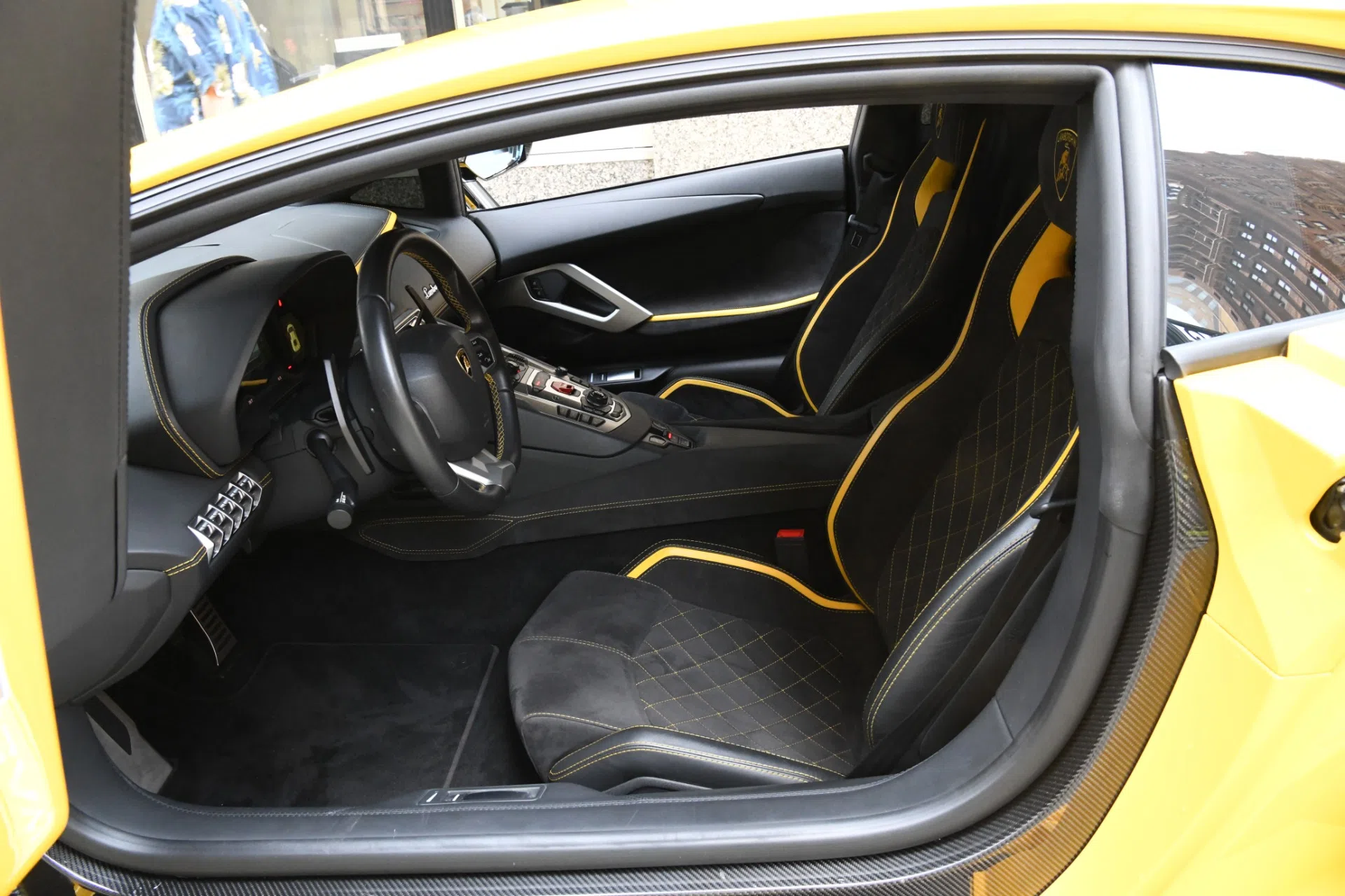 2018 Lamborghini Aventador LP 740-4 S interior, seats, Nero