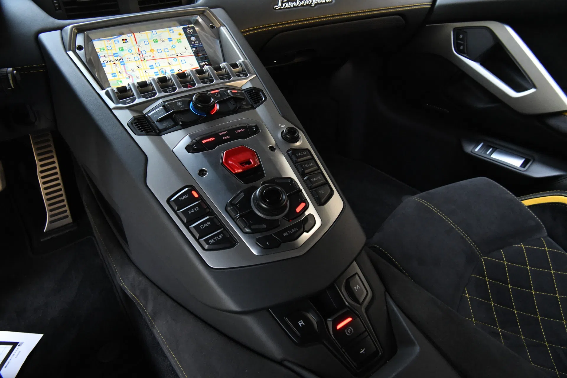 2018 Lamborghini Aventador LP 740-4 S interior, Nero