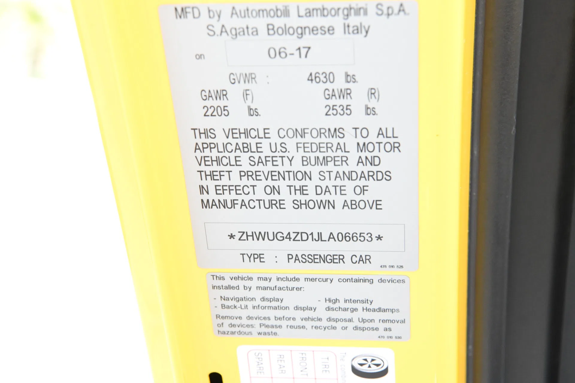 2018 Lamborghini Aventador LP 740-4 S for sale, exterior, New Giallo Orion