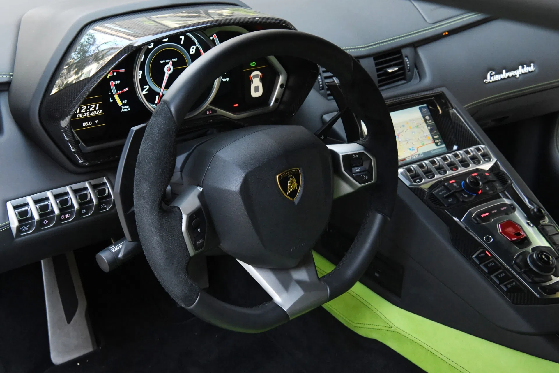 2014 Lamborghini Aventador LP 720-4 50 Anniversario interior, NERO ADE
