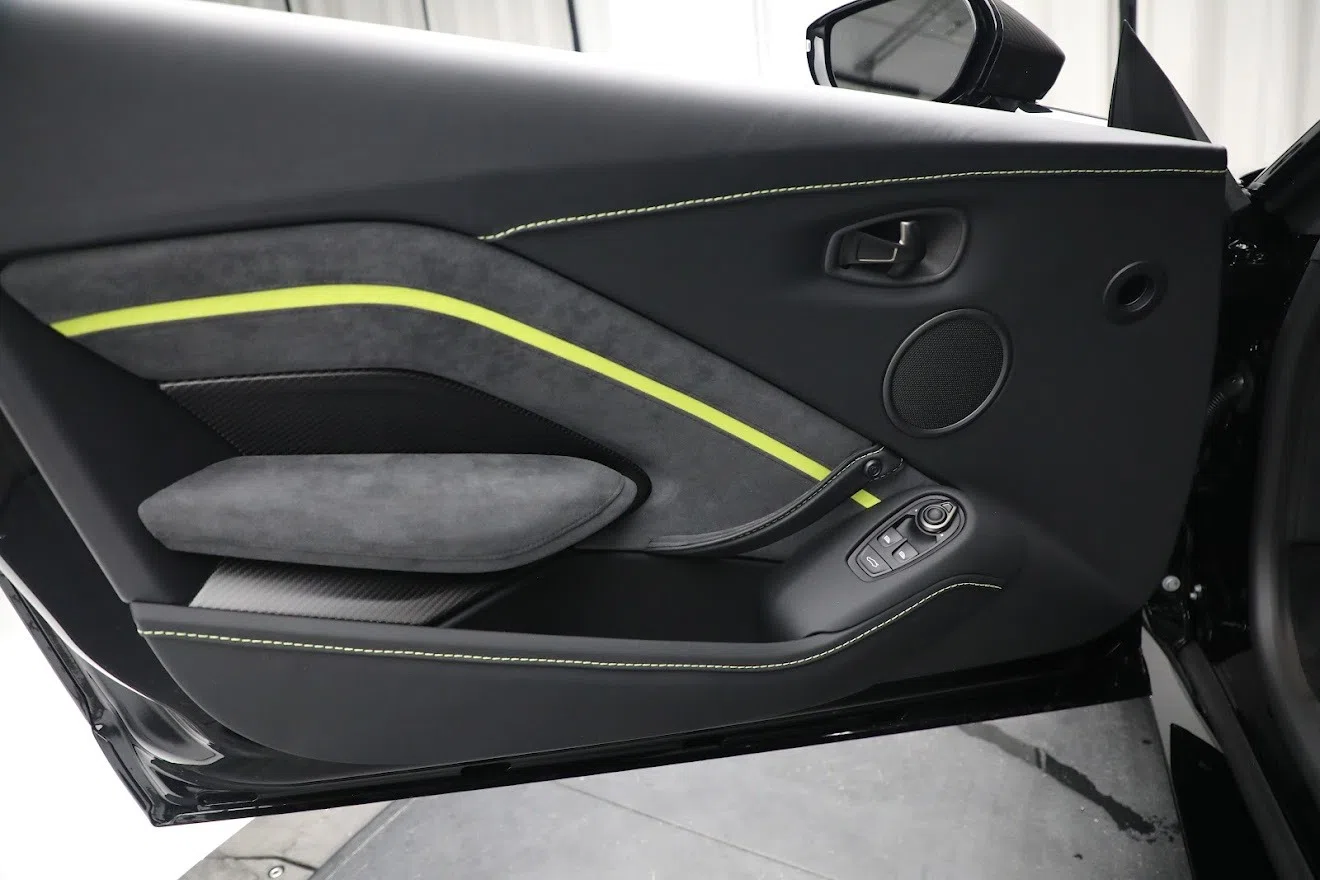 2022 Aston Martin Vantage F1 Edition interior, door panel, Black