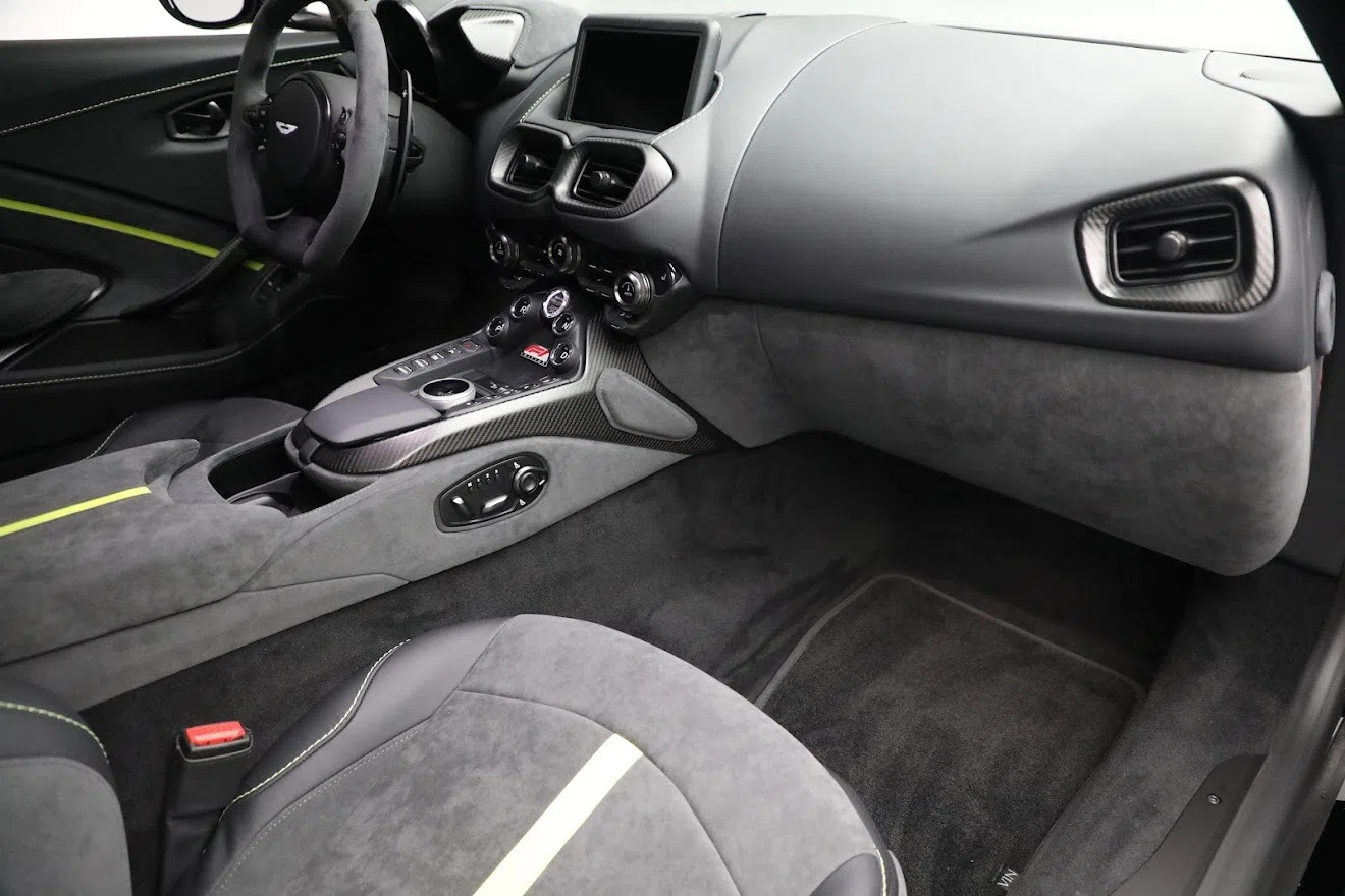 2022 Aston Martin Vantage F1 Edition interior, Black