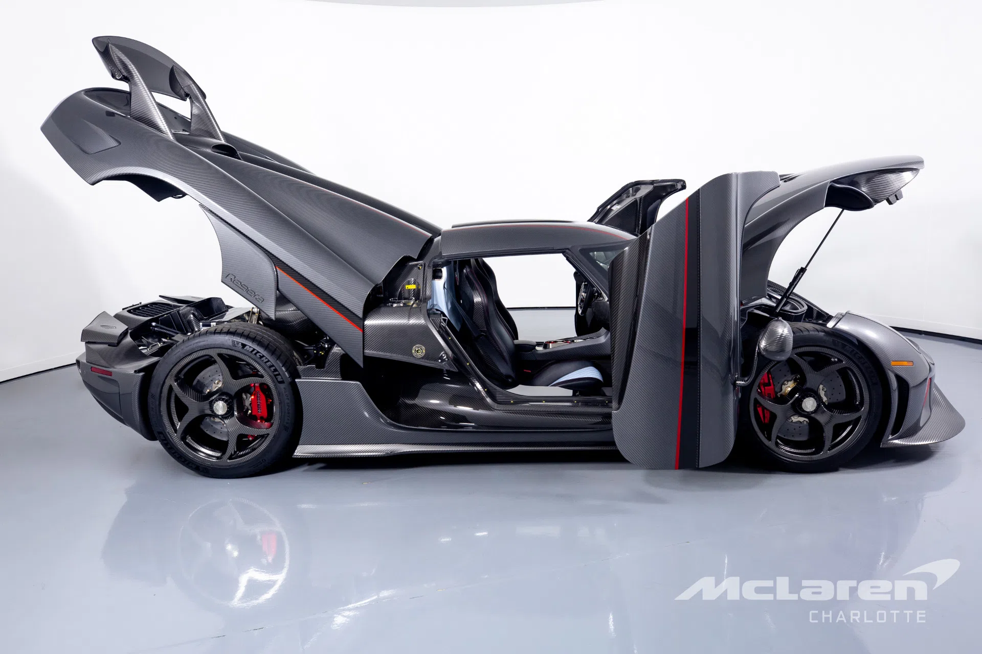 2021 Koenigsegg Regera for sale, exterior, Silver Carbon / Clear Carbon