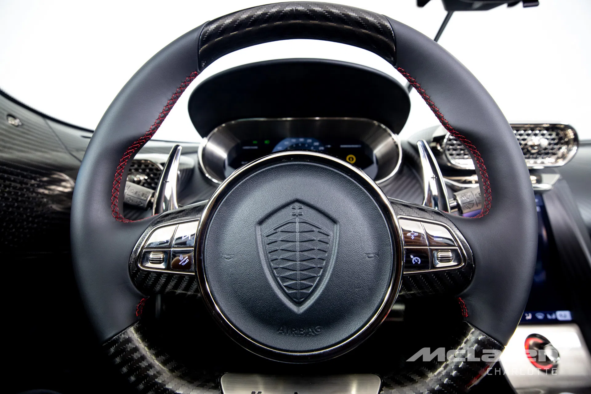 2021 Koenigsegg Regera interior, steering wheel, Desiato / Glacier