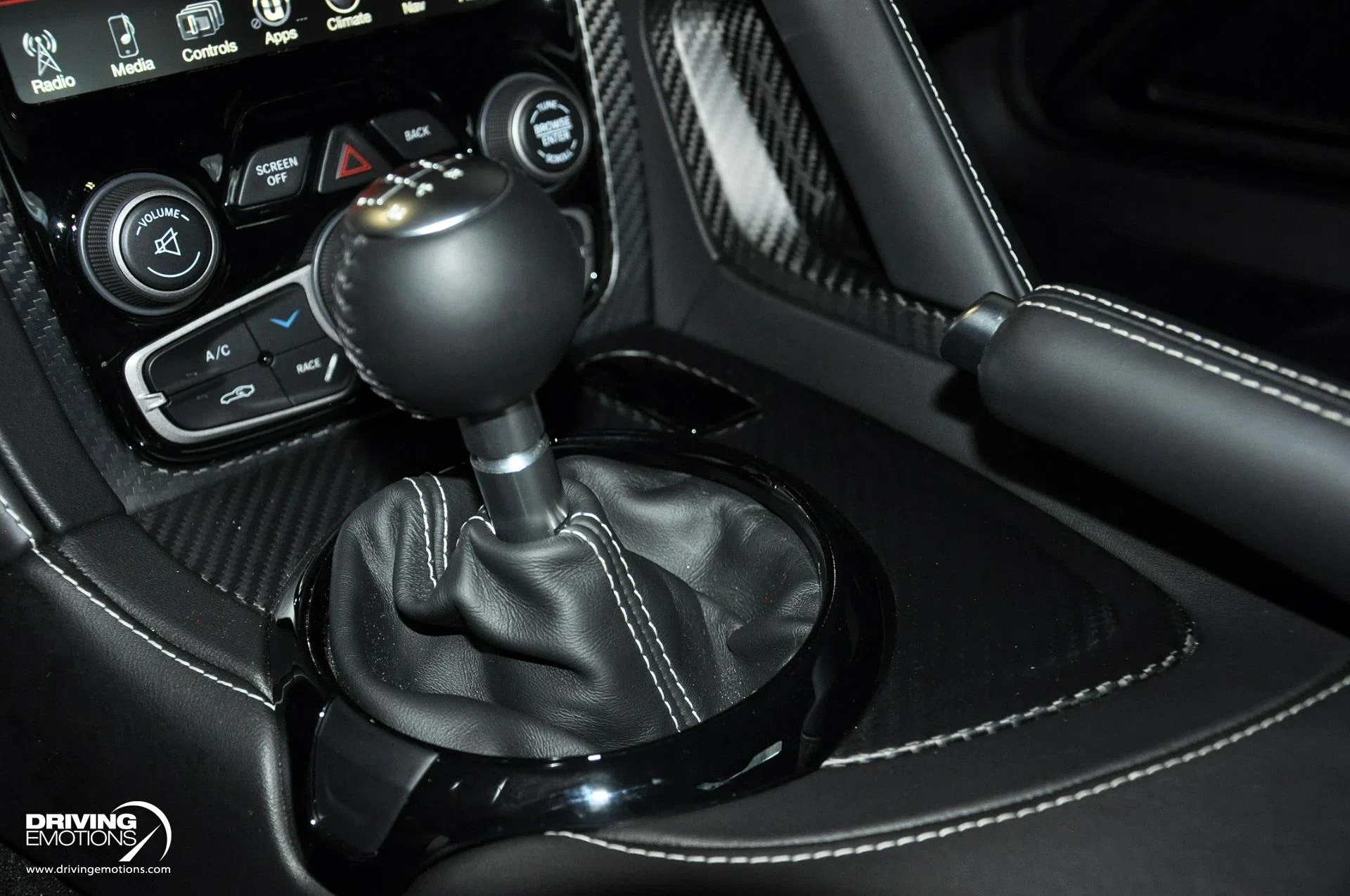 2017 Dodge Viper GTC interior, center console, Black