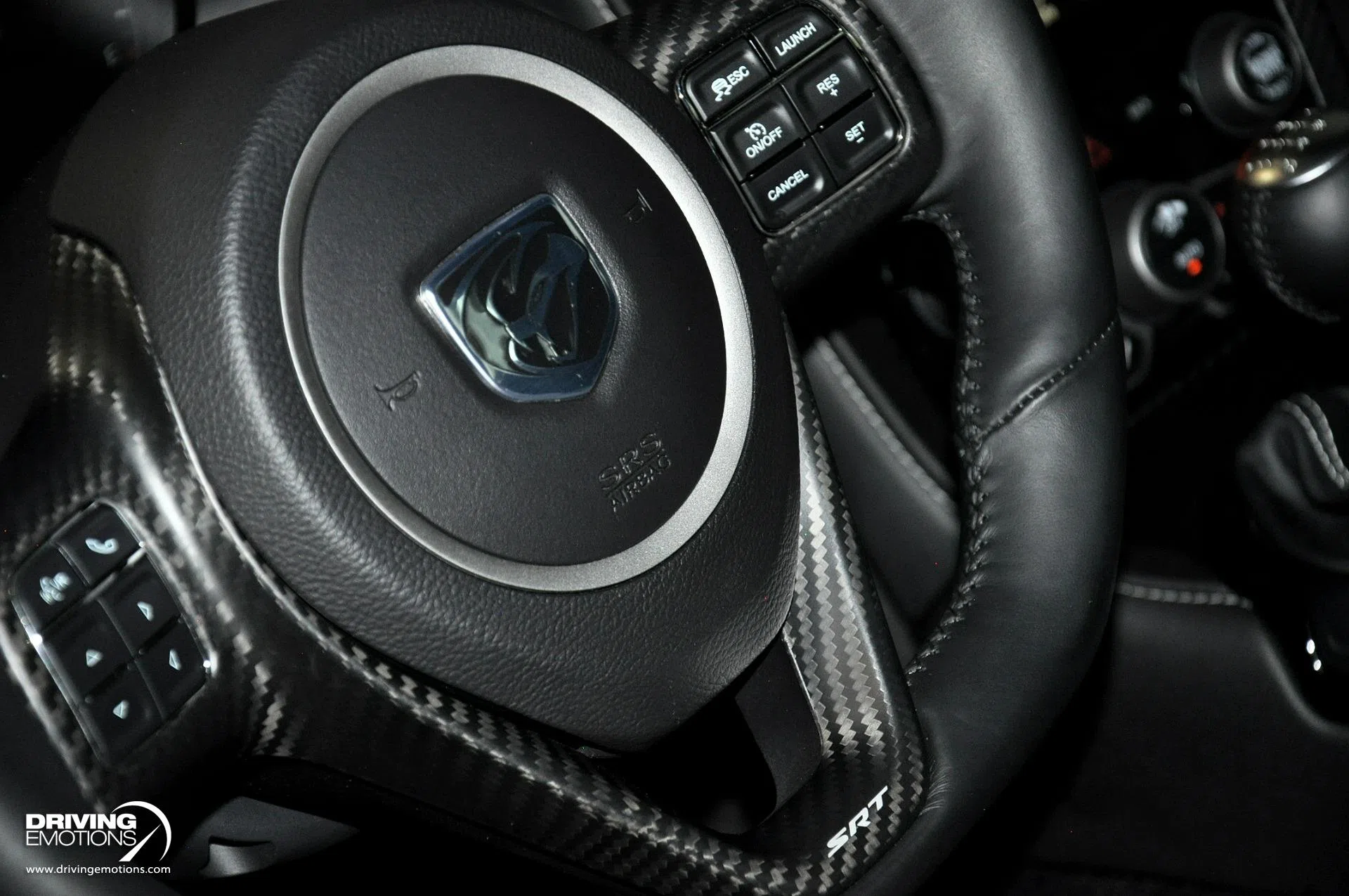2017 Dodge Viper GTC interior, steering wheel, Black