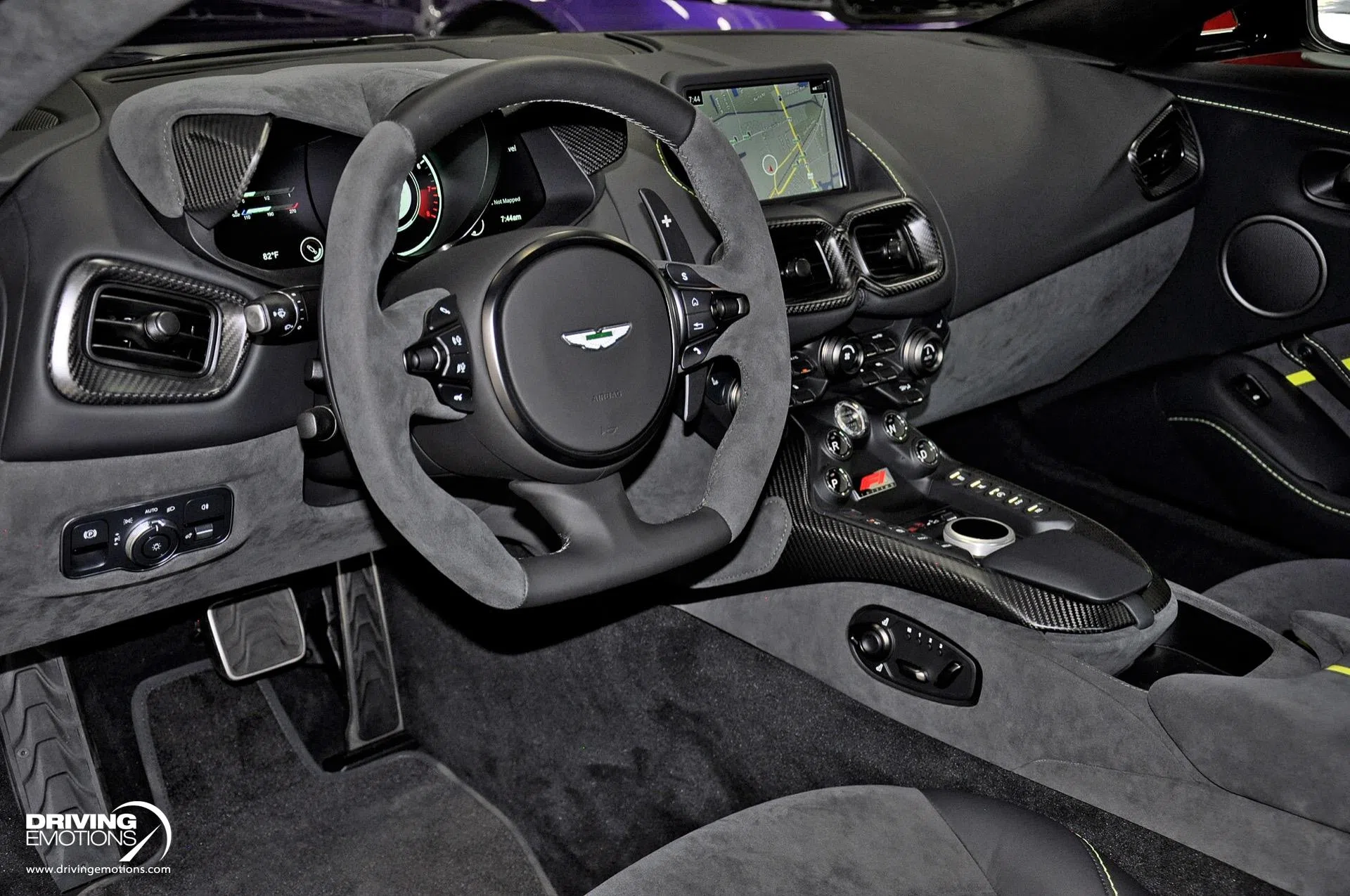 2022 Aston Martin Vantage F1 Edition interior, dashboard, BLACK