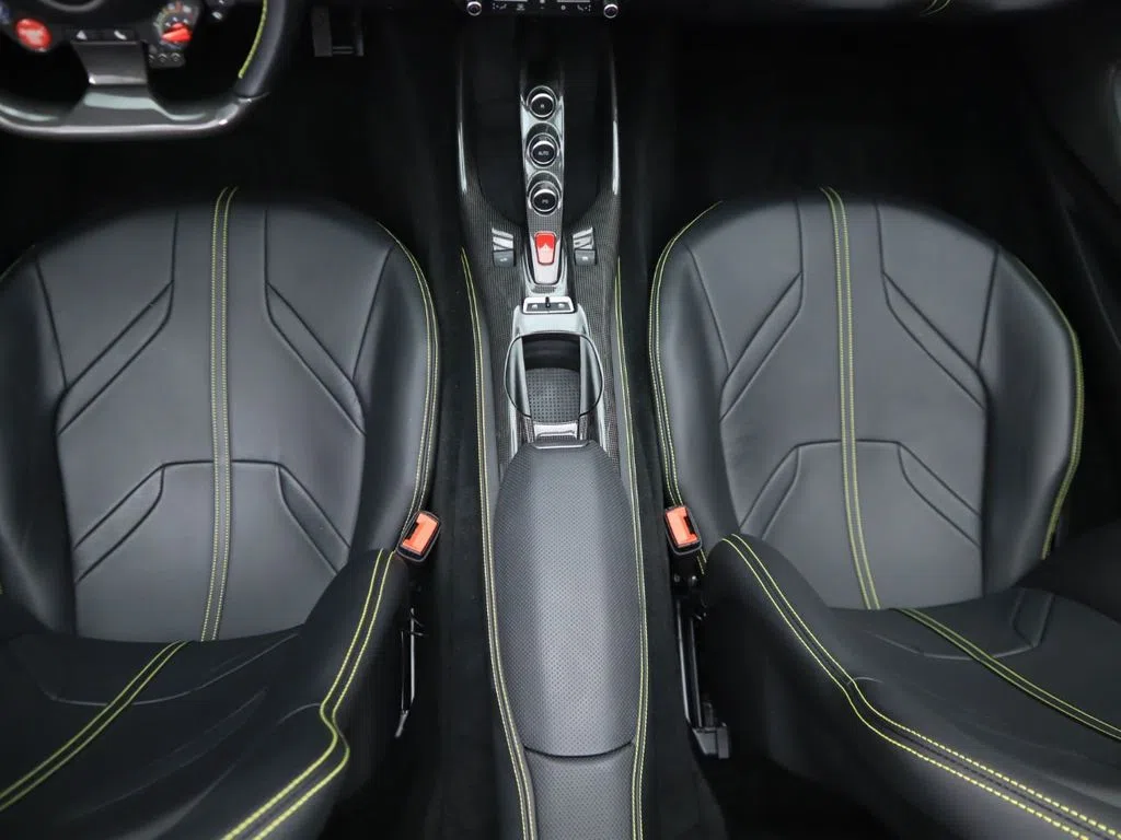 2021 Ferrari 812 GTS interior, seats, Nero, Leather