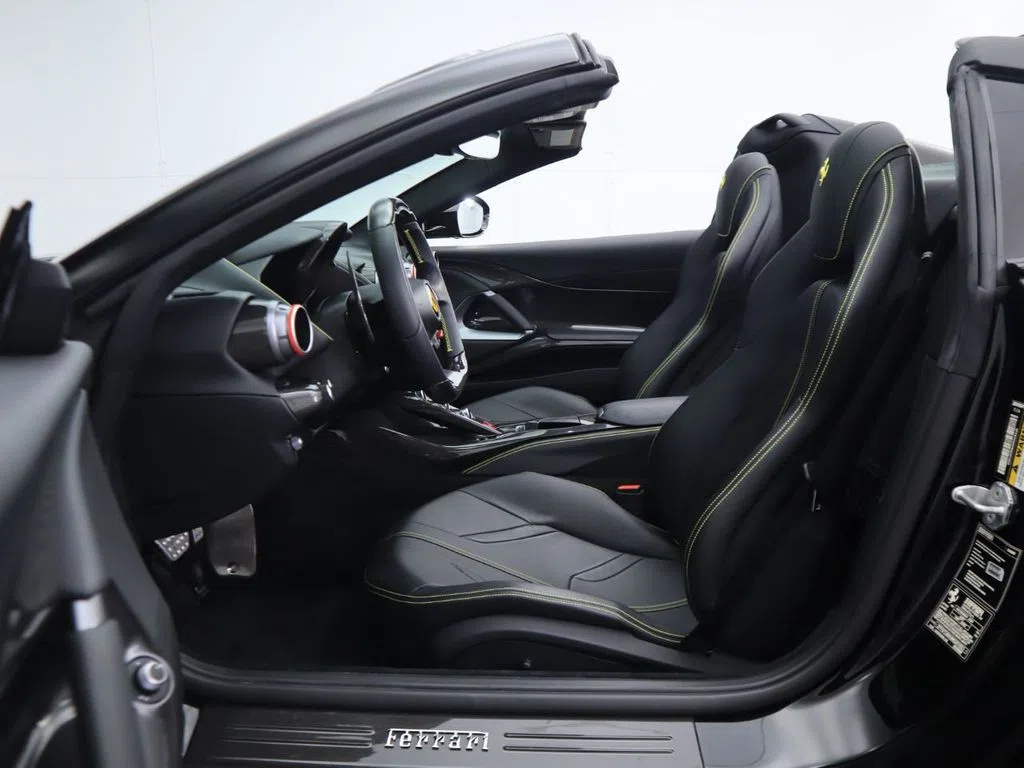 2021 Ferrari 812 GTS interior, Nero, Leather