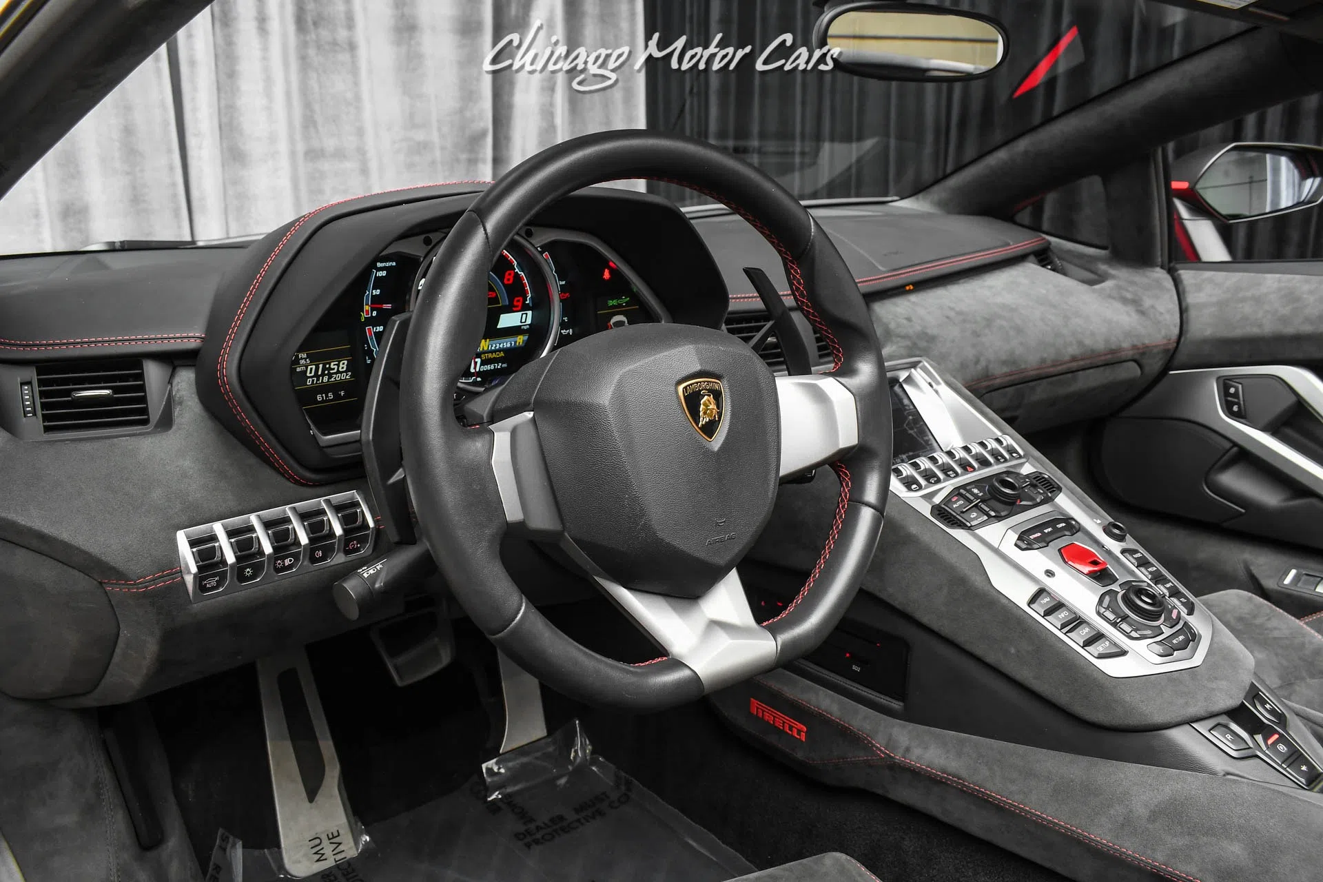 2016 Lamborghini Aventador LP700-4 Pirelli Edition interior, NERO ADE