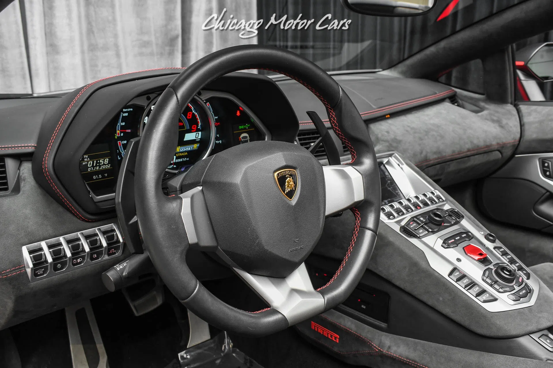 2016 Lamborghini Aventador LP700-4 Pirelli Edition interior, NERO ADE