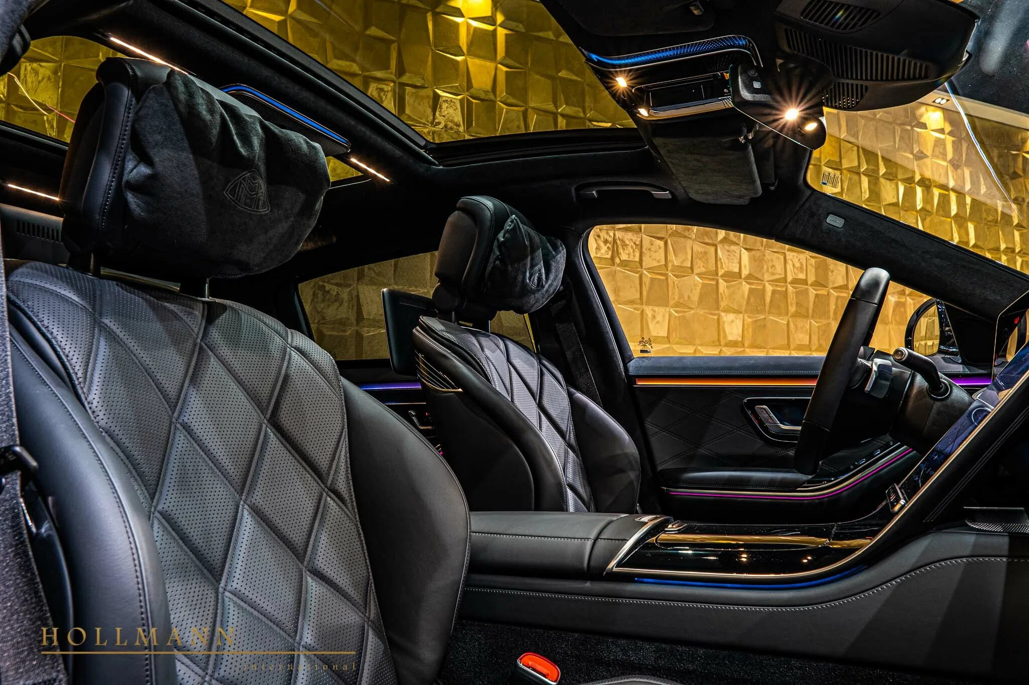 BRABUS S 580 interior, seats, Leather Exclusive Black/Anthracite
