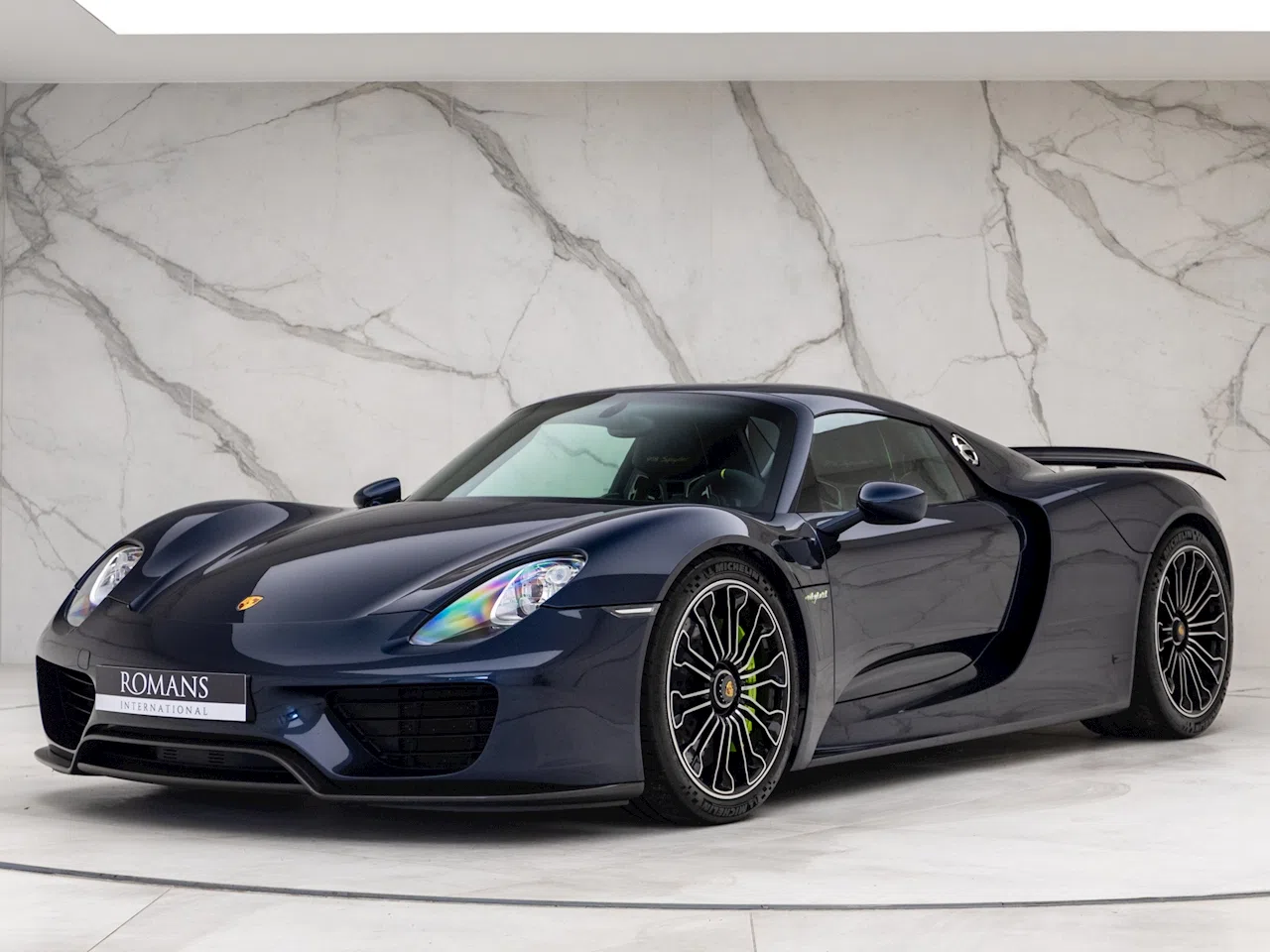 2015 Porsche 918 Spyder for sale, exterior, Dark Blue Metallic