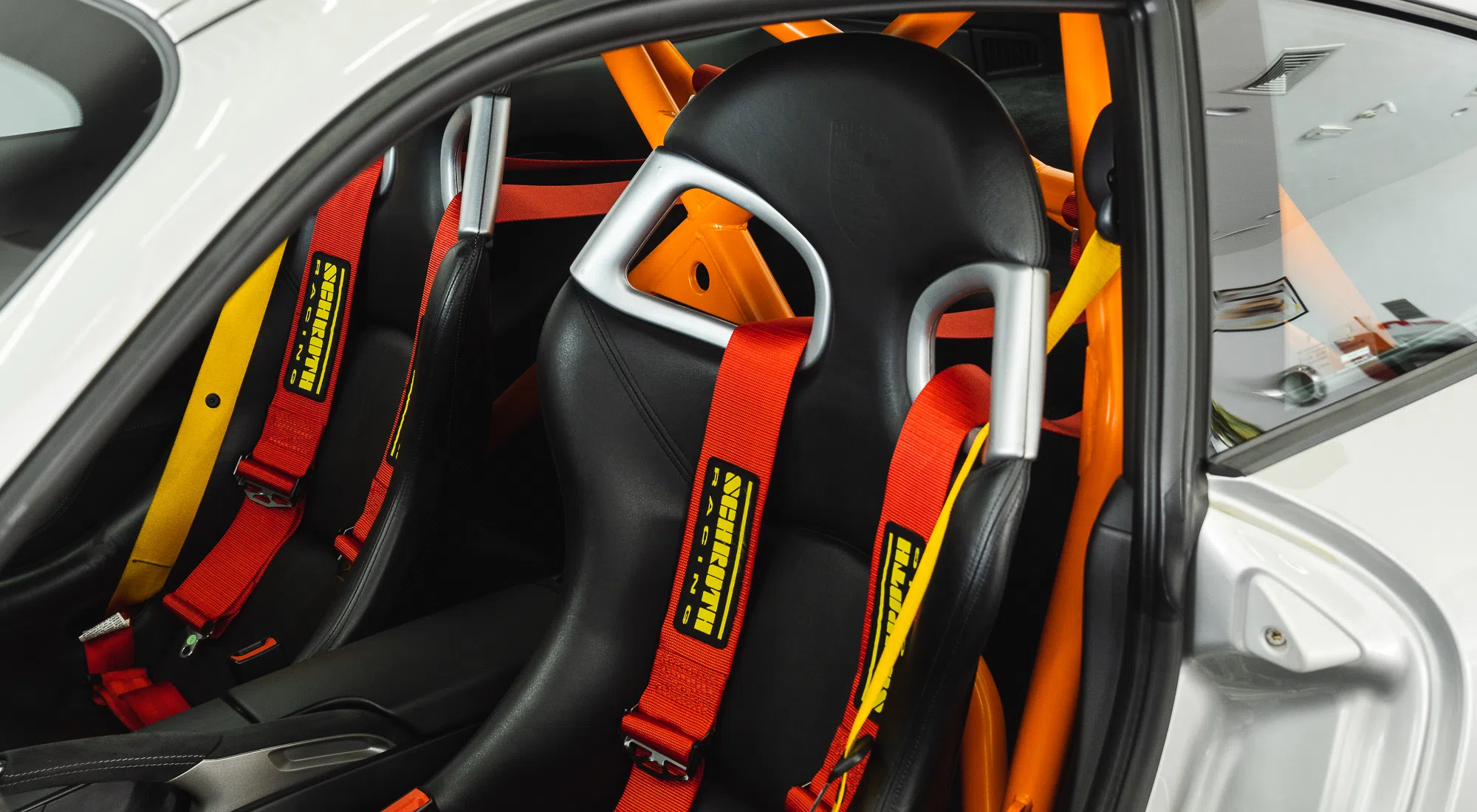 2008 PORSCHE 997.1 GT3 RS interior, Black Alcantara