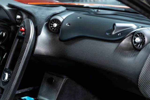McLaren P1 GTR Street Version Lanzante interior, Carbon Black Leather & Alcantara
