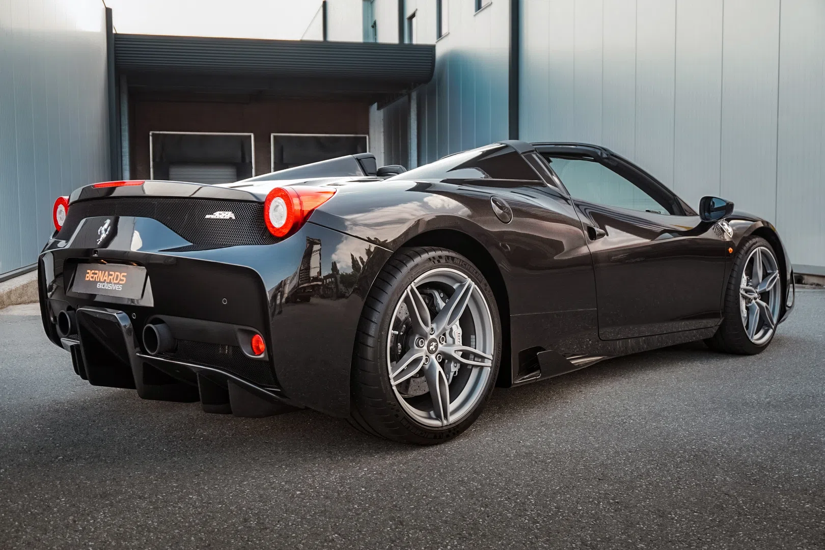 2015 Ferrari 458 Speciale Aperta for sale, exterior, Nero Daytona metallic