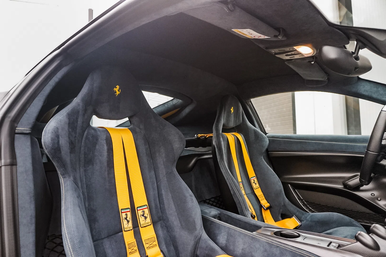 2017 Ferrari F12tdf interior, seats, Black