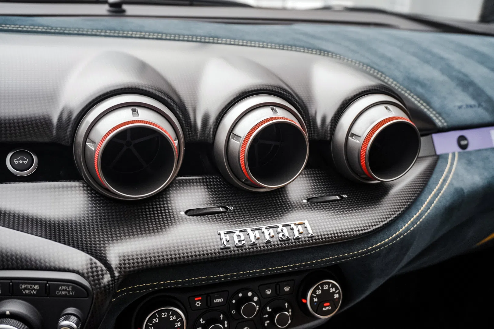 2017 Ferrari F12tdf interior, Black
