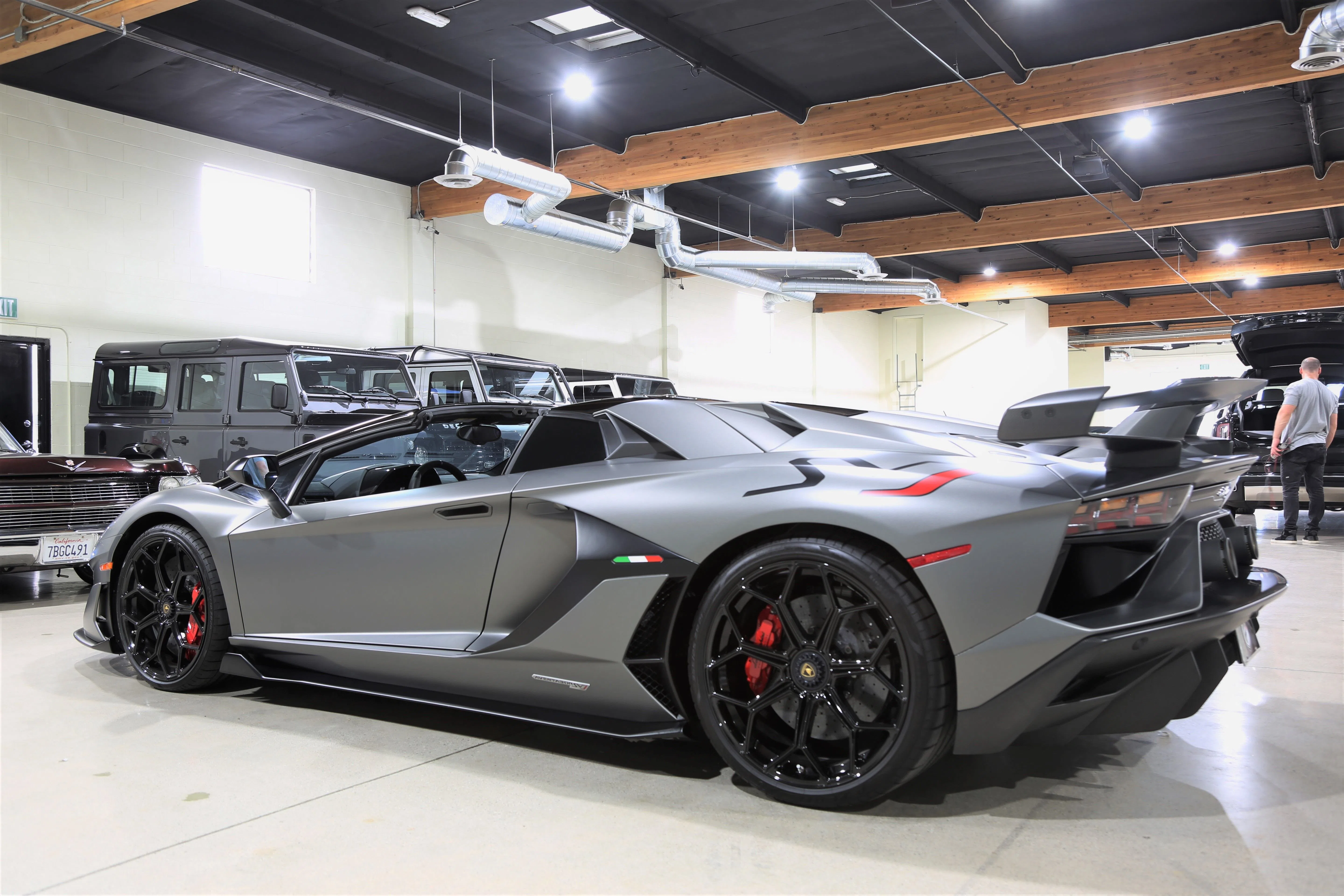 2020 Lamborghini Aventador SVJ Roadster for sale, exterior, Grigio Titans Matte
