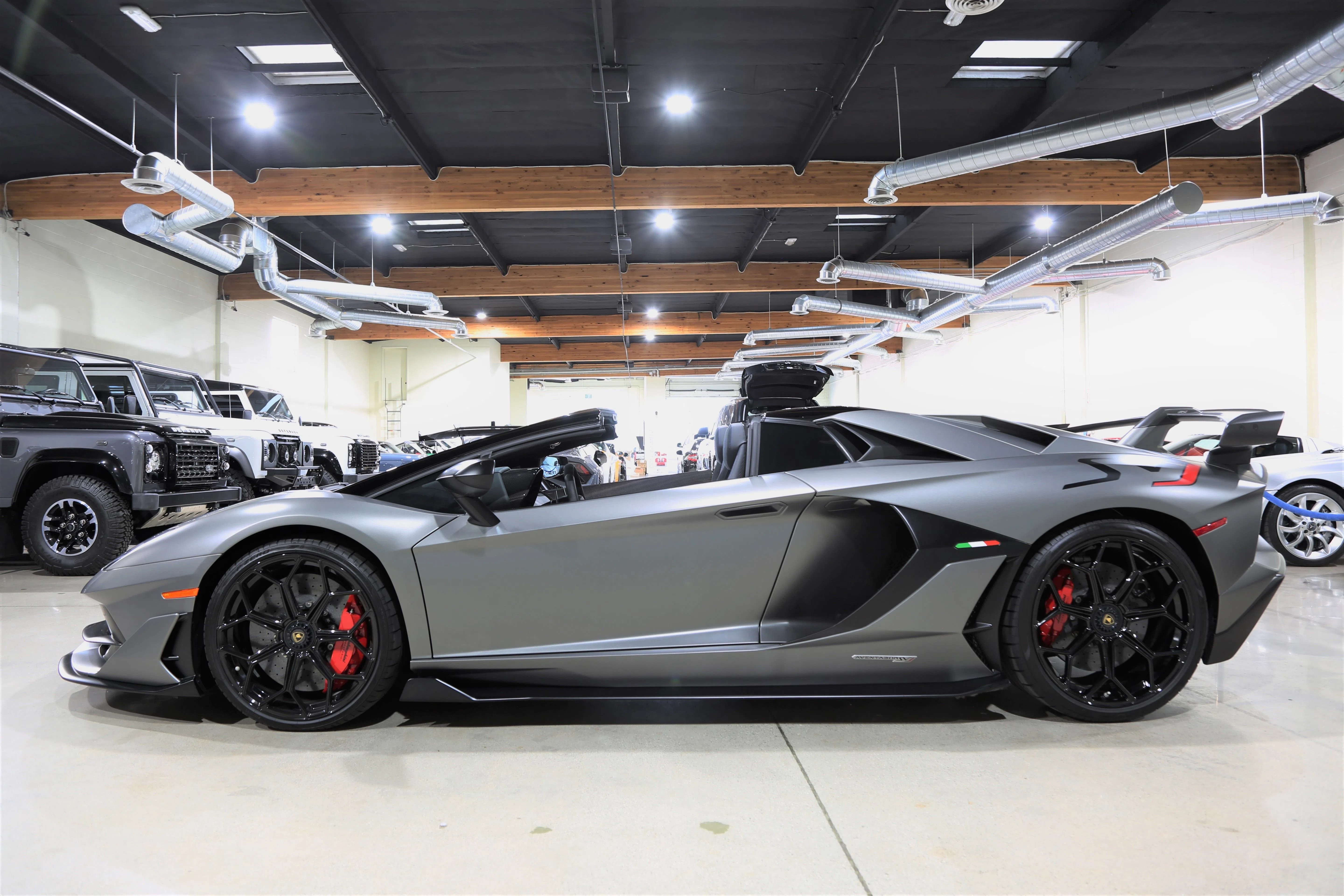 2020 Lamborghini Aventador SVJ Roadster for sale, exterior, Grigio Titans Matte