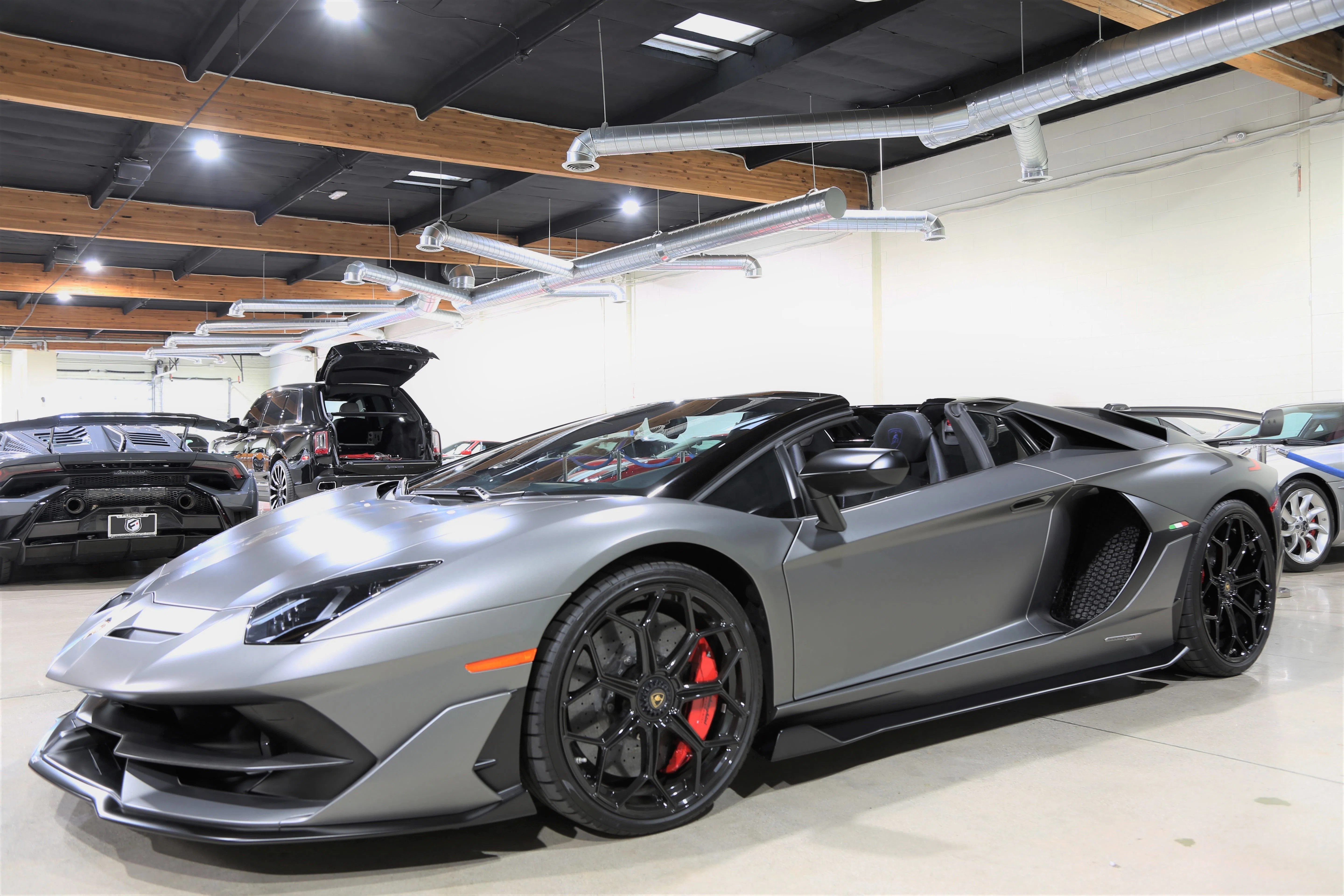 2020 Lamborghini Aventador SVJ Roadster for sale, exterior, Grigio Titans Matte