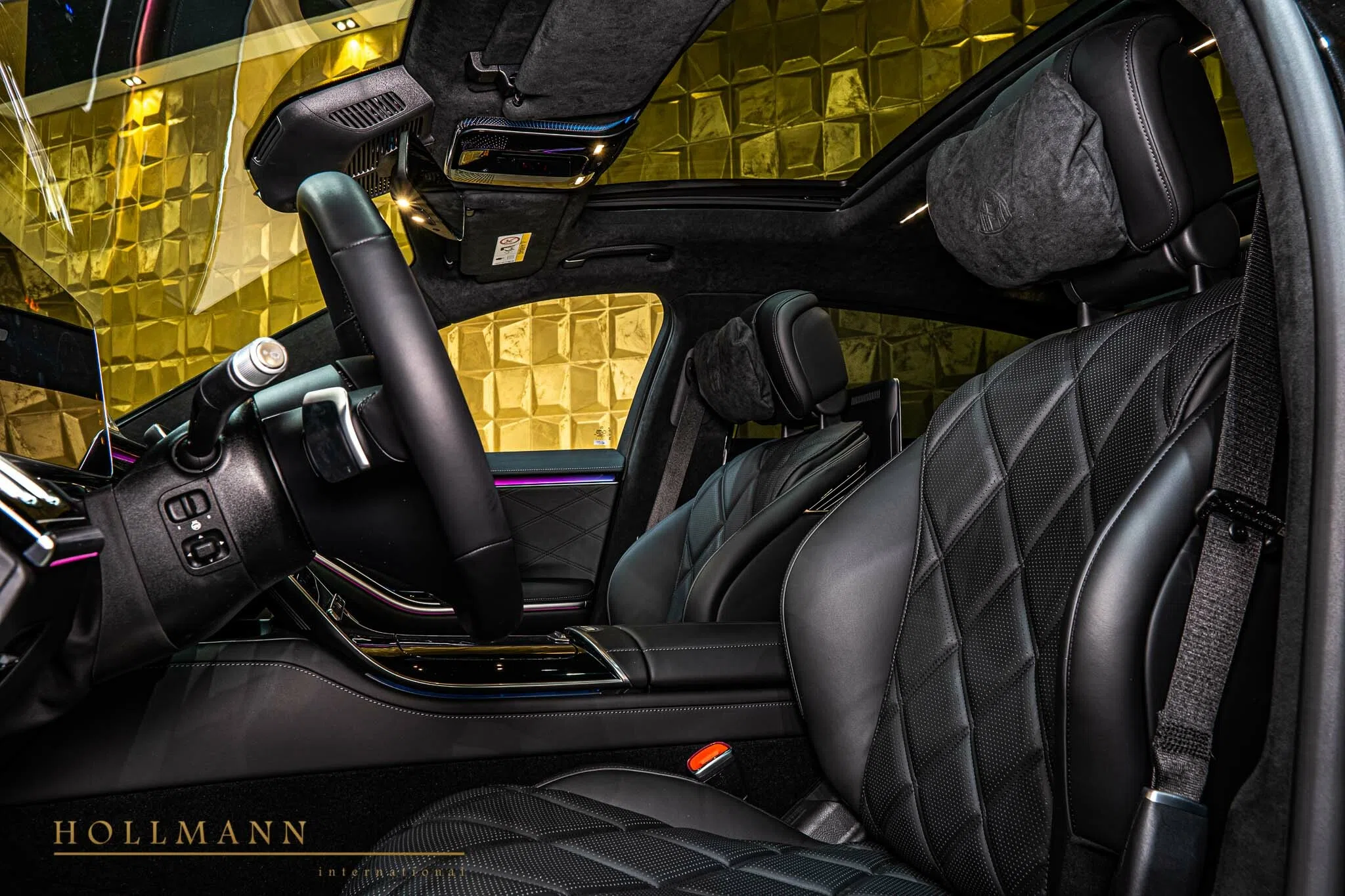 2022 Mercedes-Maybach S 580 interior, seats, Leather Exclusive Black/Anthracite