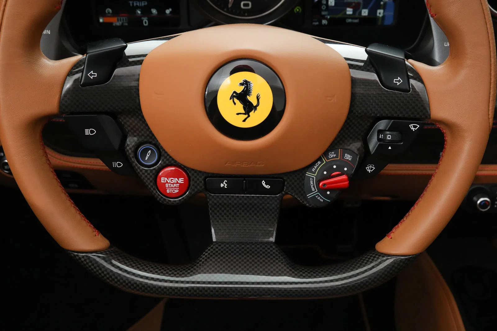 2022 Ferrari F8 Spider interior